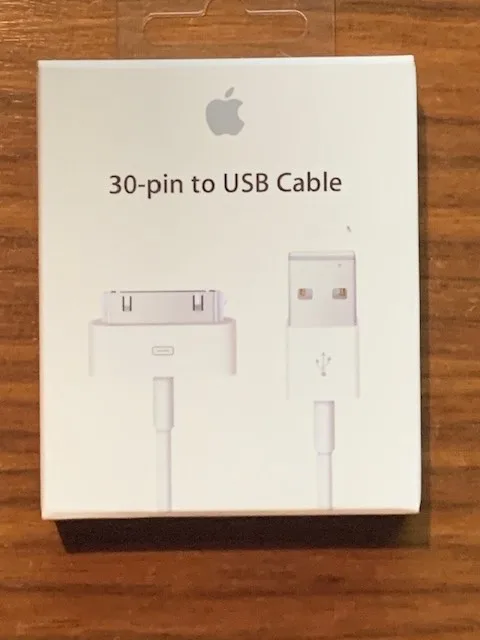 Apple 30pin USB Cable - NEW - SEALED IN BOX thumbnail