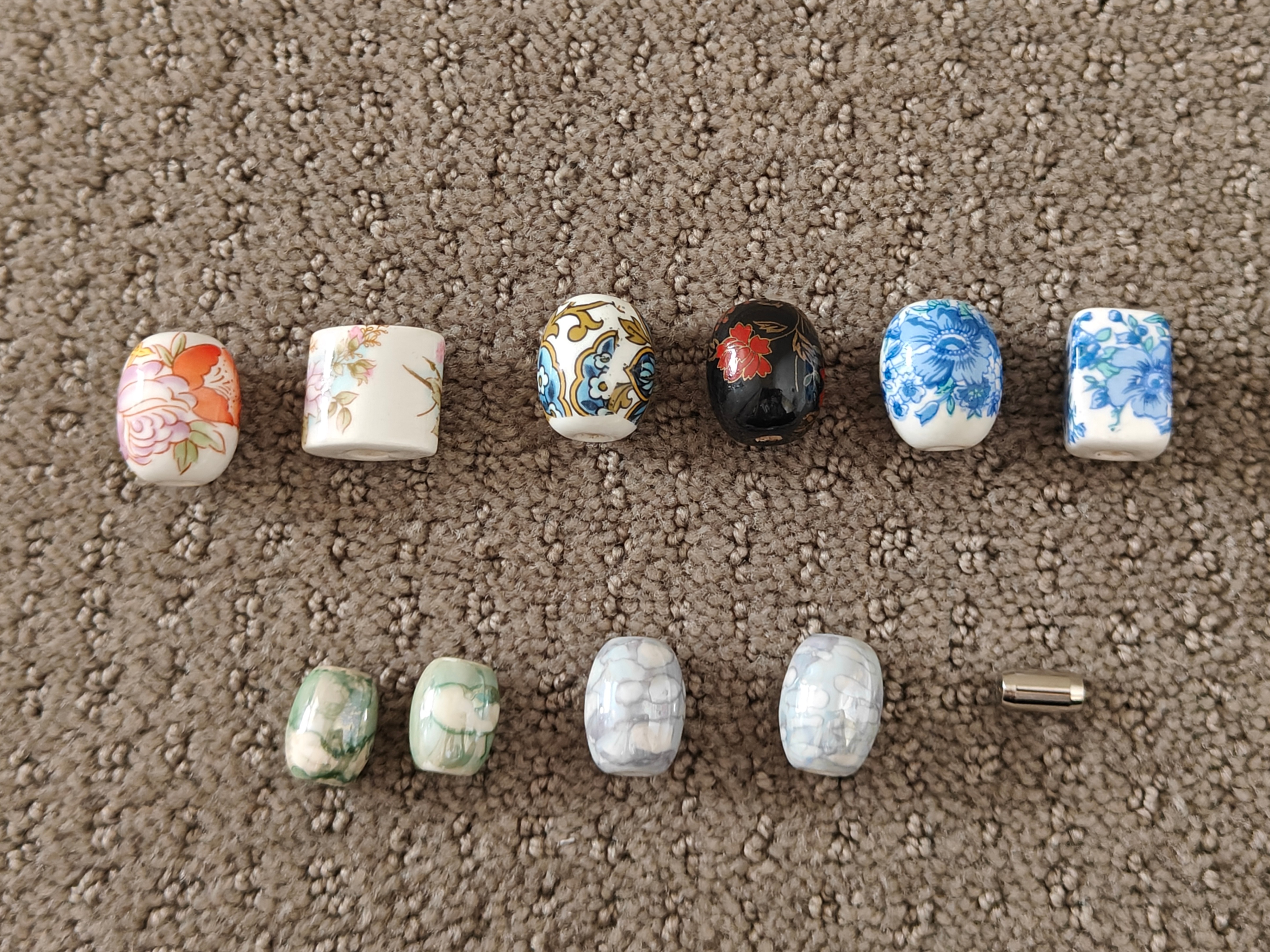Various Artisan Glass Beads - Set of 10 - Jewelry Making - photo 2
