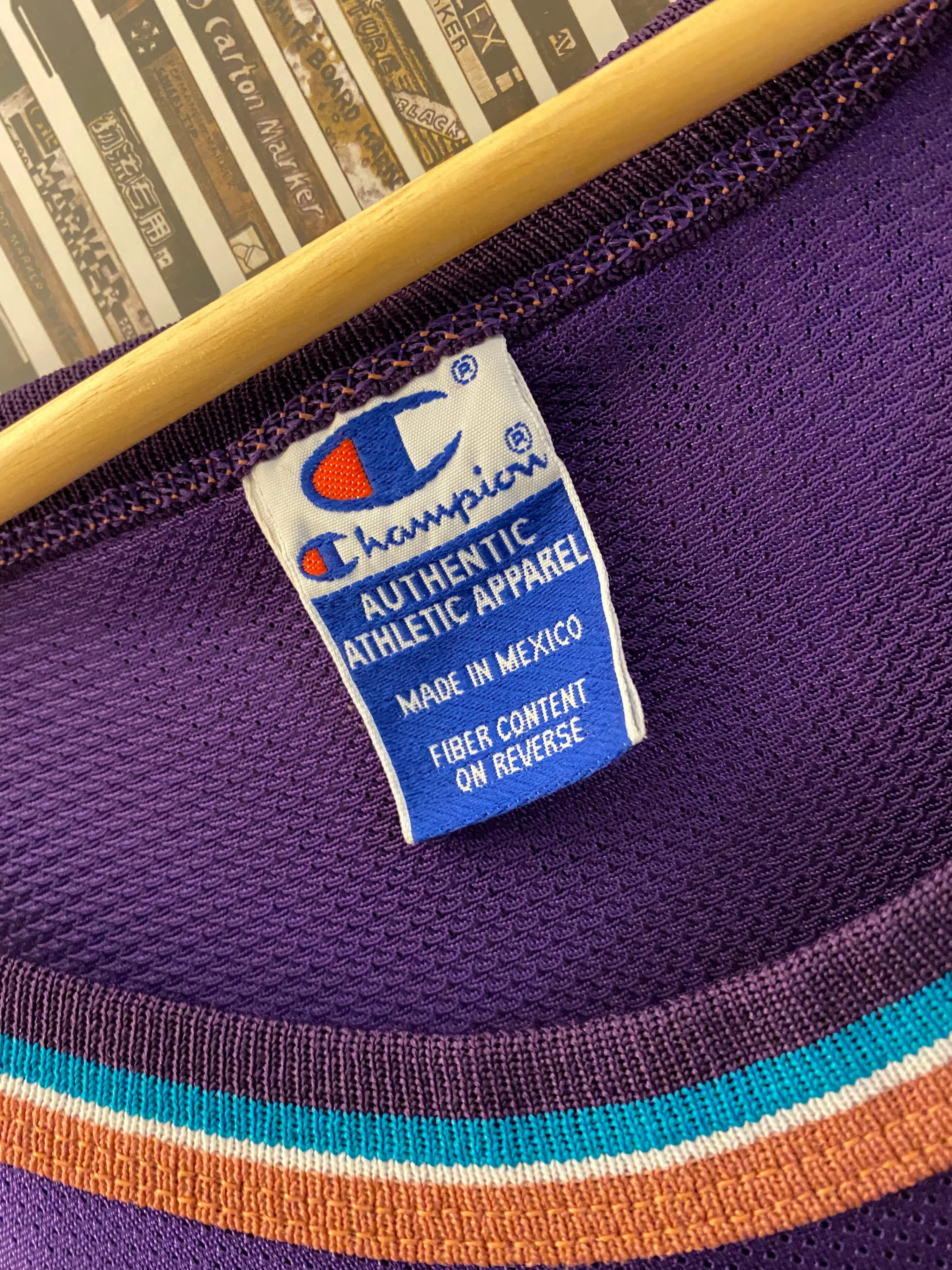 Champion - Utah Jazz Jeff Hornacek vintage jersey (1996) RARE 48 image indicator(4)