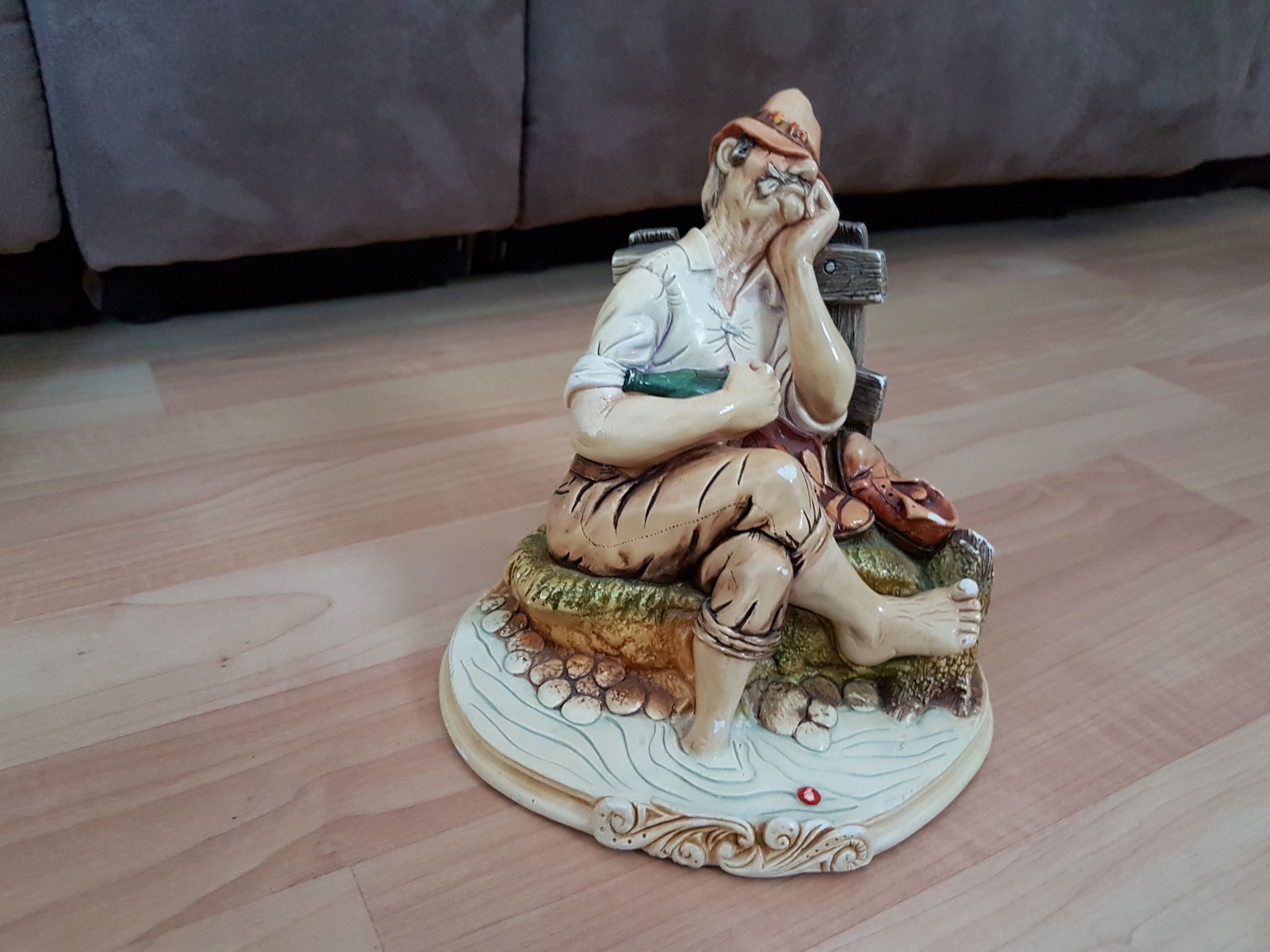 Vintage Naturecraft England Stoneware "Dreamer" Figurine