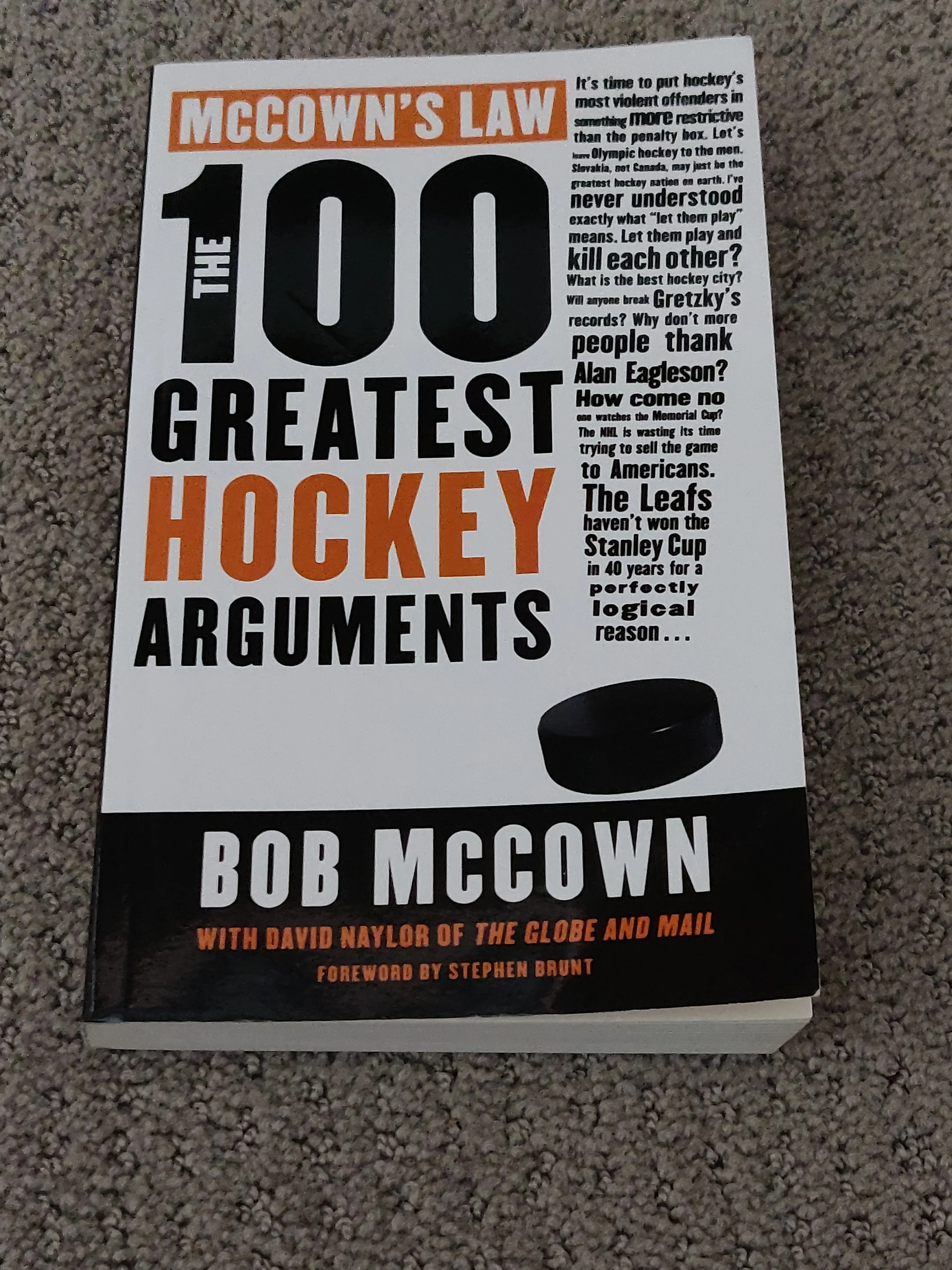 McCown's Law The 100 Greatest Hockey Arguments Book - Bob McCown thumbnail