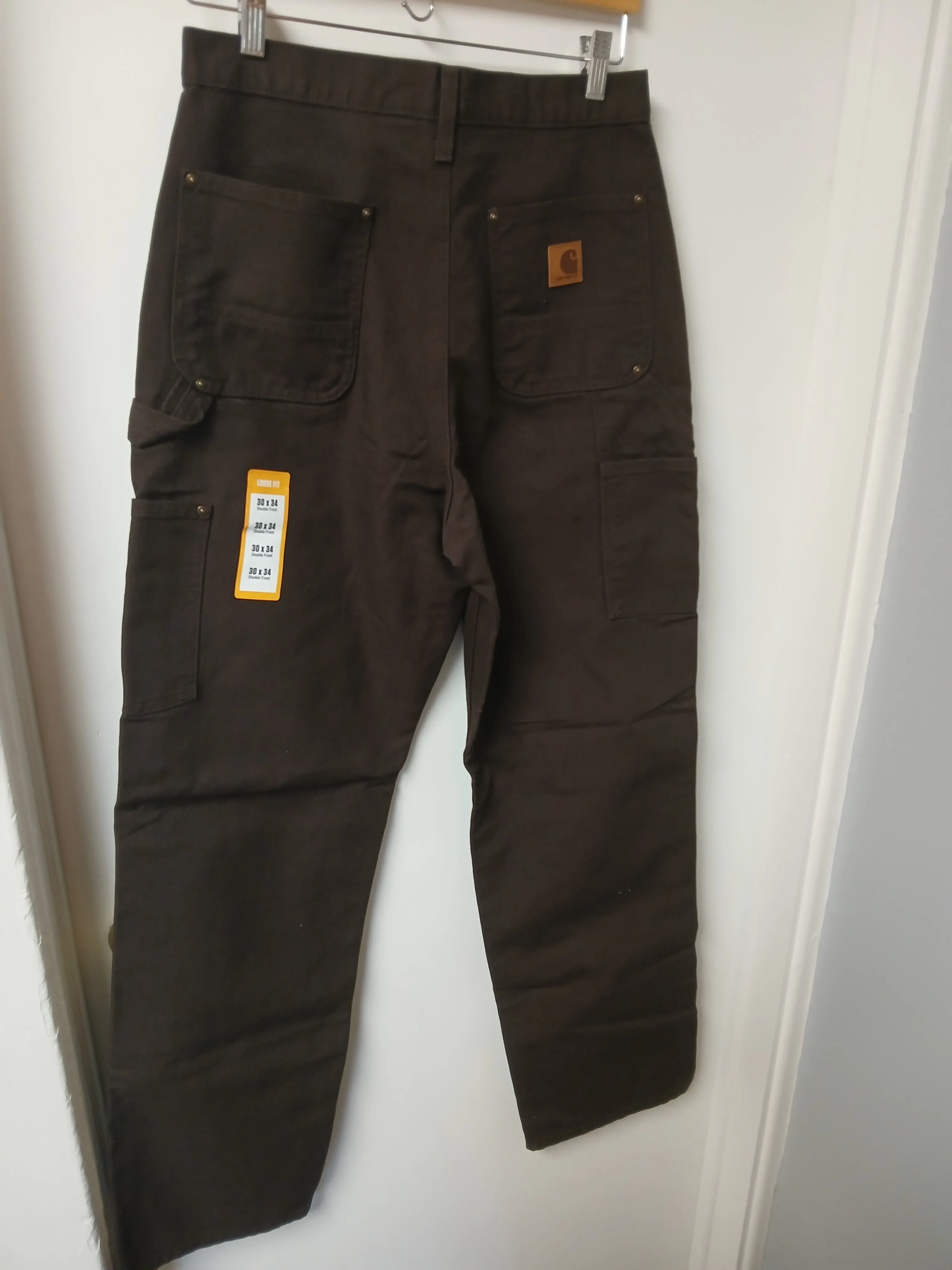 Carhartt Washed Duck Double Front Dungaree Jeans (B136-M) image indicator(3)