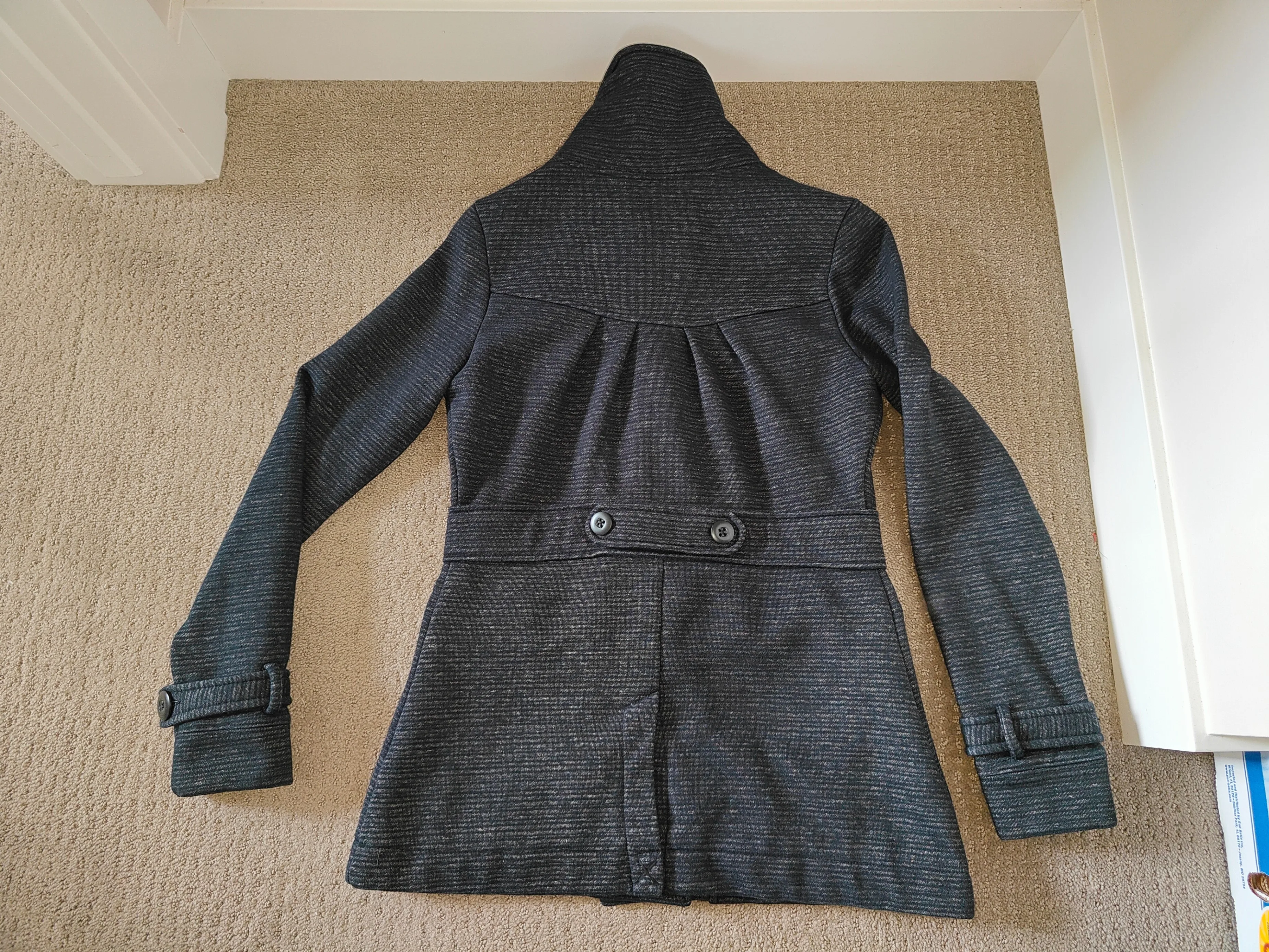 Billabong Women Peacoat Jacket Double Breasted Button - Medium image indicator(4)