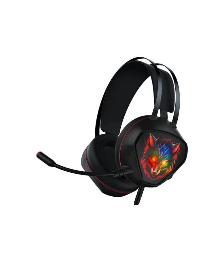 Wired Over-Ear Gaming Headphones with Noise Cancelling, RGB thumbnail