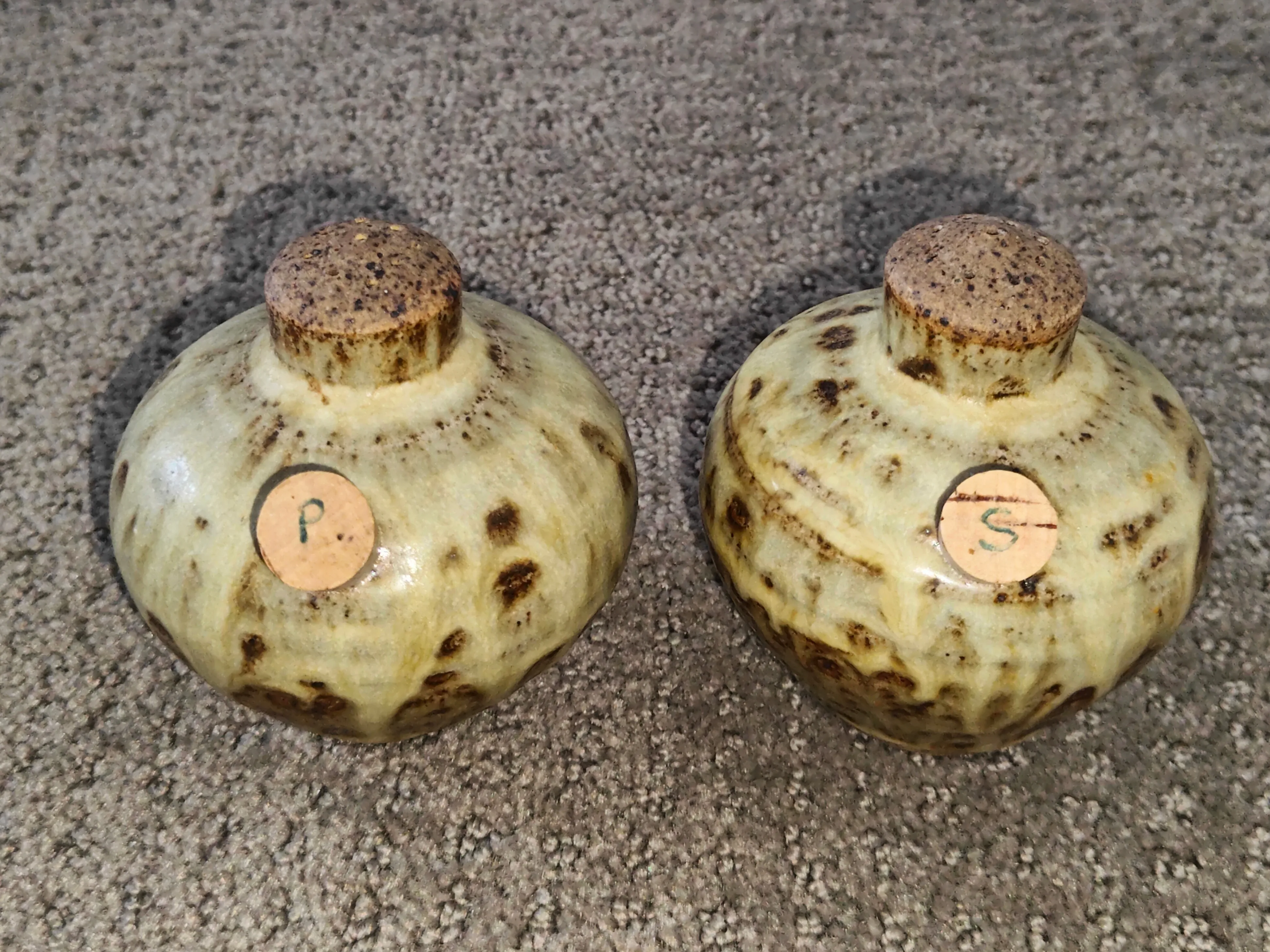 Artisan Pottery Salt & Pepper Shakers - Rustic Glaze thumbnail