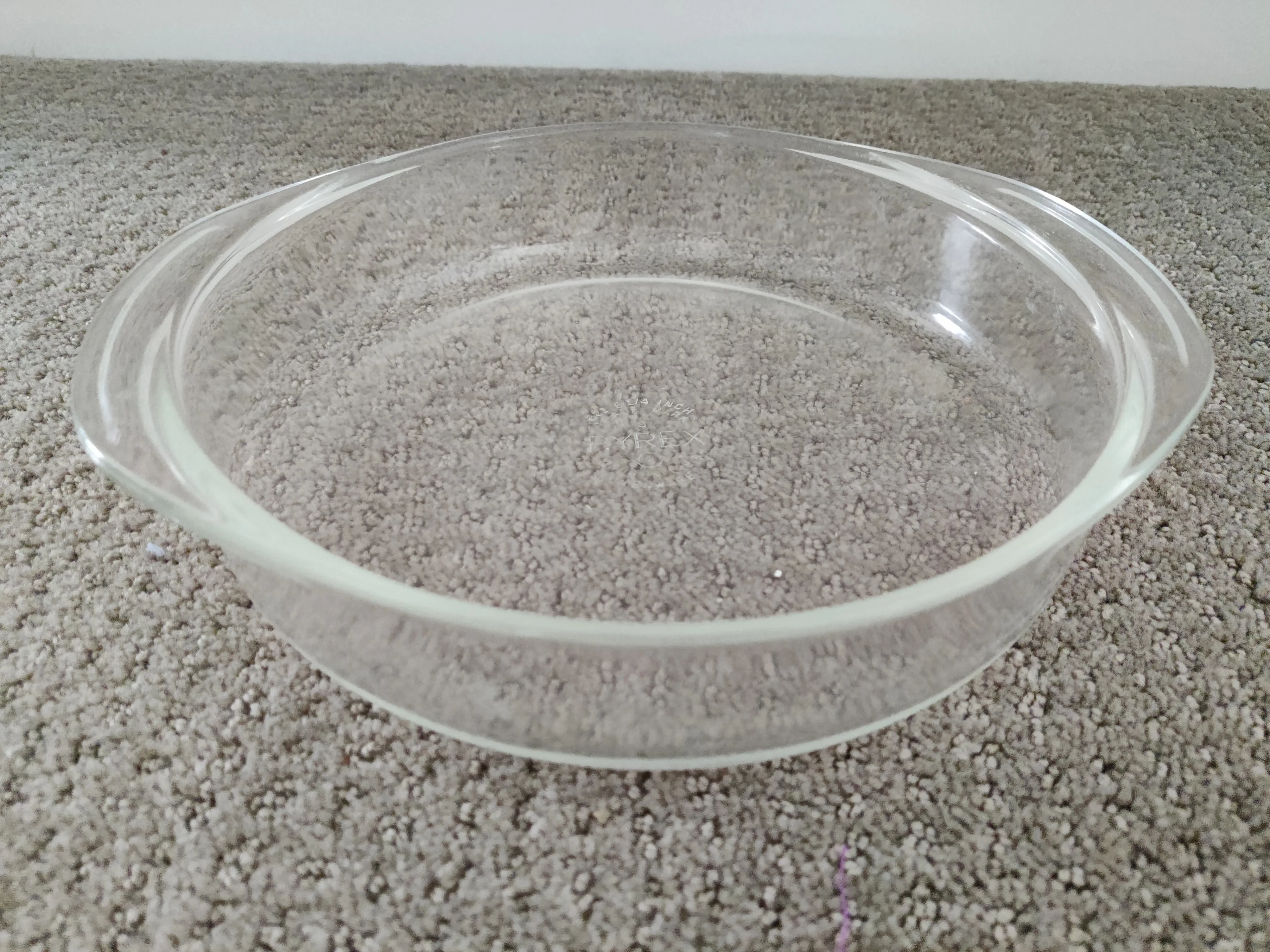Vintage Pyrex Clear Round Casserole Baking Dish #221 - 8-1/4" thumbnail