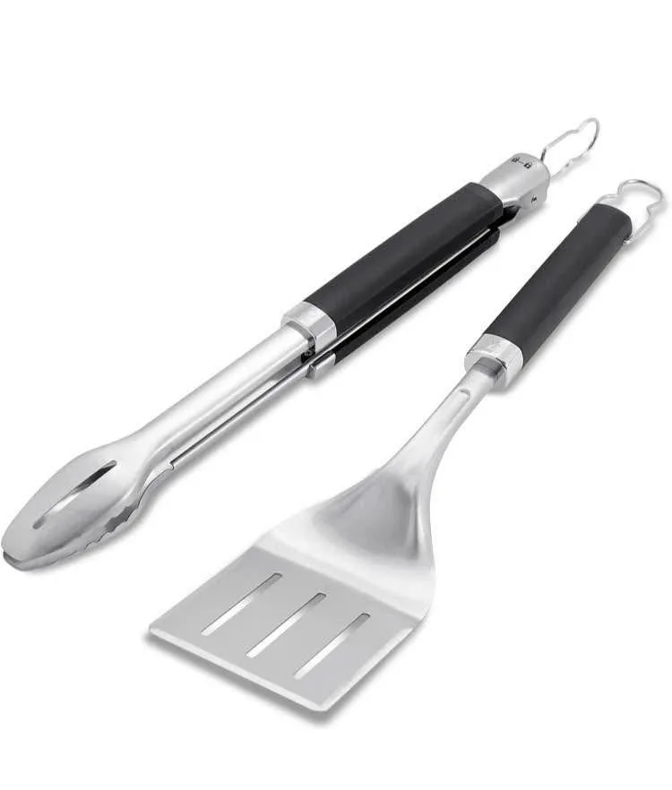 Weber Precision Grill Tongs & Stainless steel Spatula Set thumbnail
