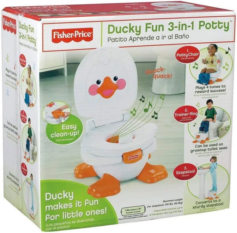 Fisher-Price Ducky Fun 3-in-1 Potty & Step stool **BRAND NEW** thumbnail
