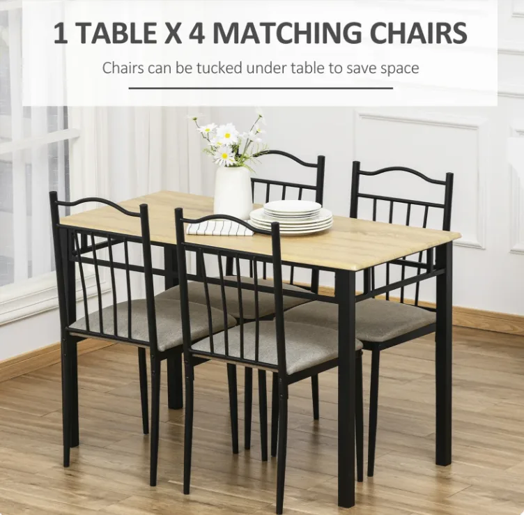 new Set of 4 dining chairs and table thumbnail