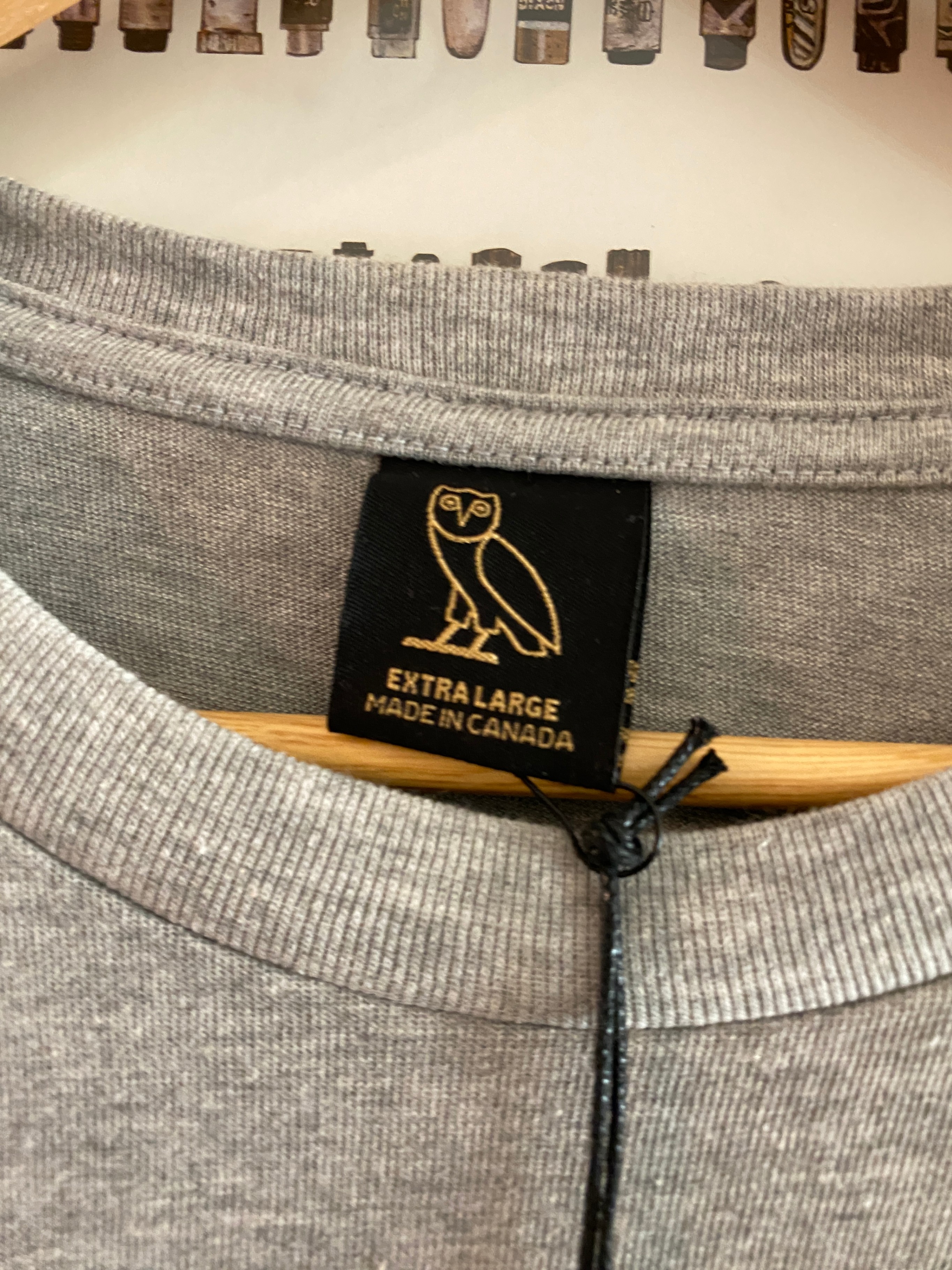 OVO X Raptors - Pre-Game Collection Heather Grey Tee (2020) XL - photo 3