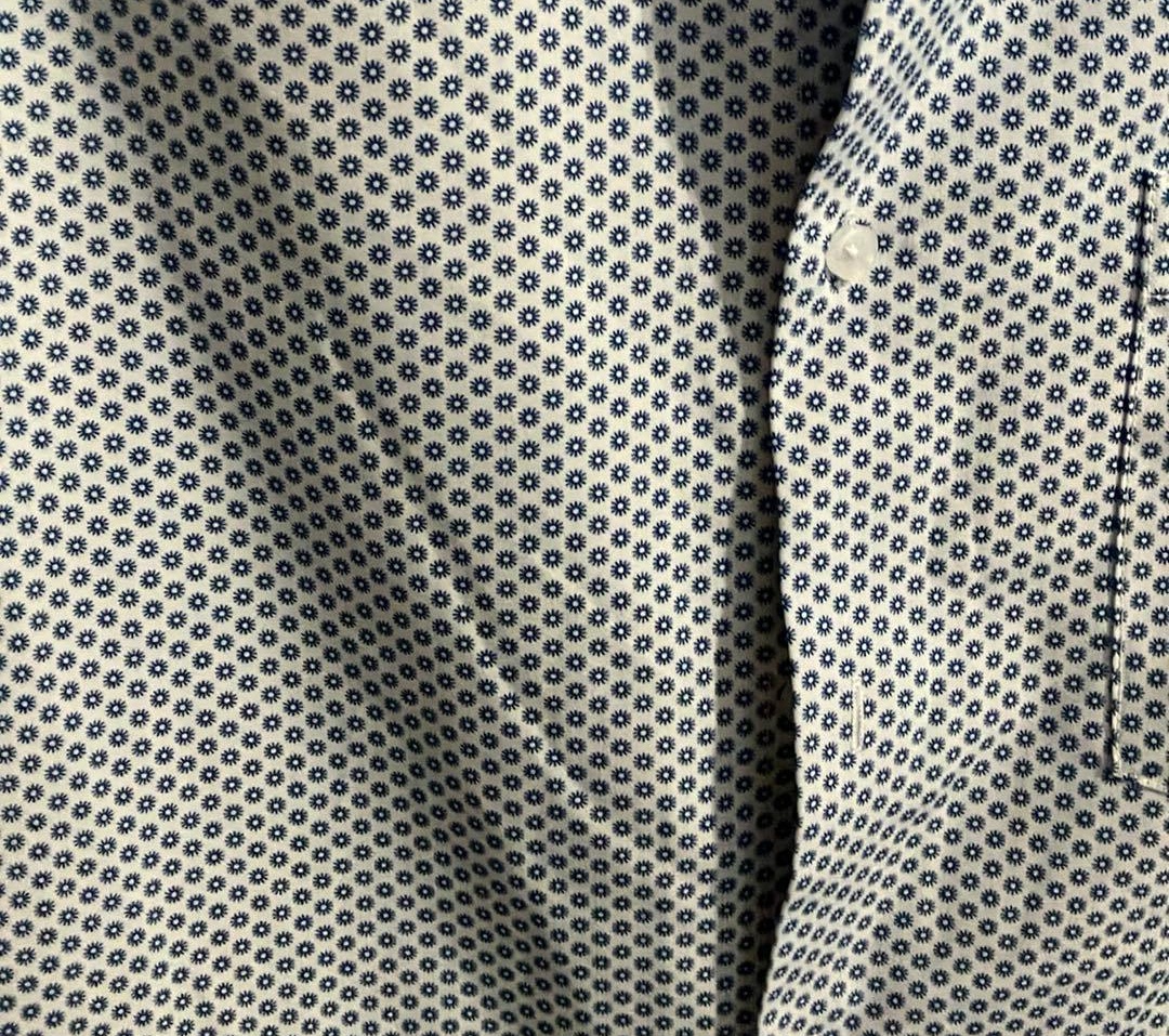 Man Marco Donateli Shirt Blue and White - Size Large - photo 2