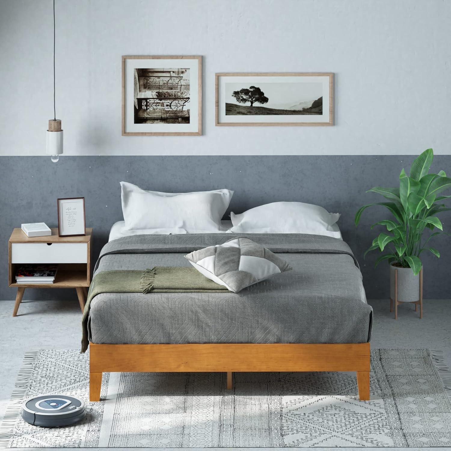 Full Size Zinus Alexis Deluxe Wood Bed Frame