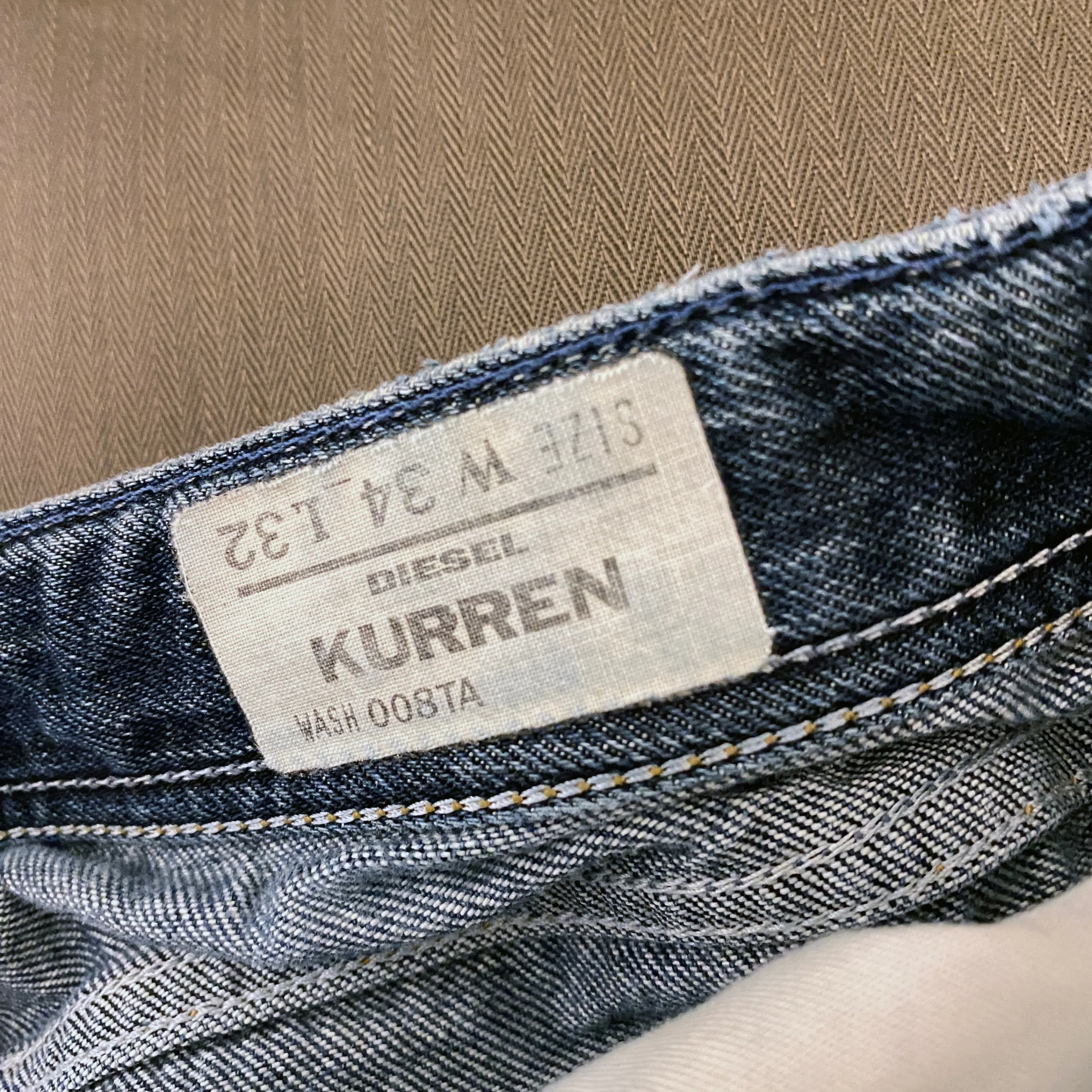 Diesel - vintage KURREN distressed boot cut jeans (2009) 34 x 32 image indicator(3)