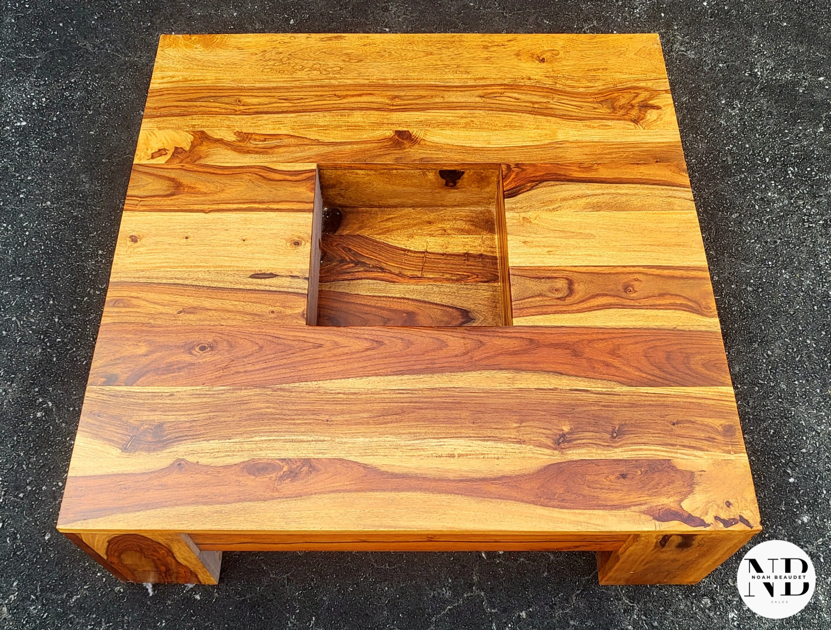 Solid Wood Square Coffee Table-Excellent! thumbnail