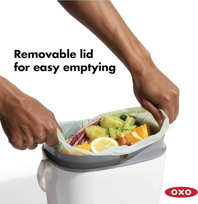 NEW OXO Good Grips Easy-Clean Compost Bin, 1.75 GAL/6.62 L - photo 3