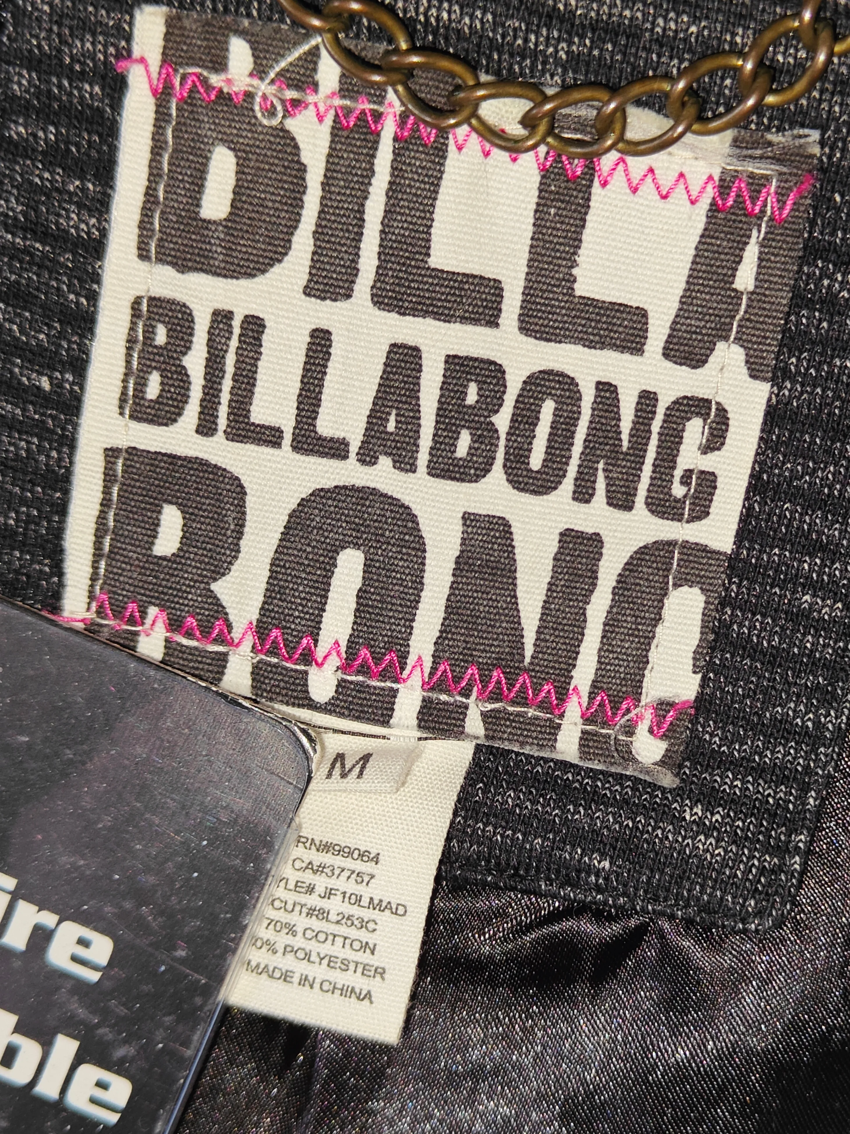 Billabong Women Peacoat Jacket Double Breasted Button - Medium image indicator(9)