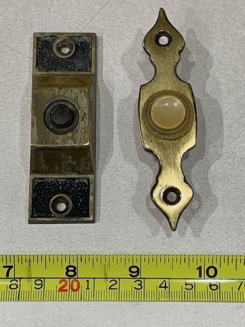 Antique Doorbel Buttons - Qty 2