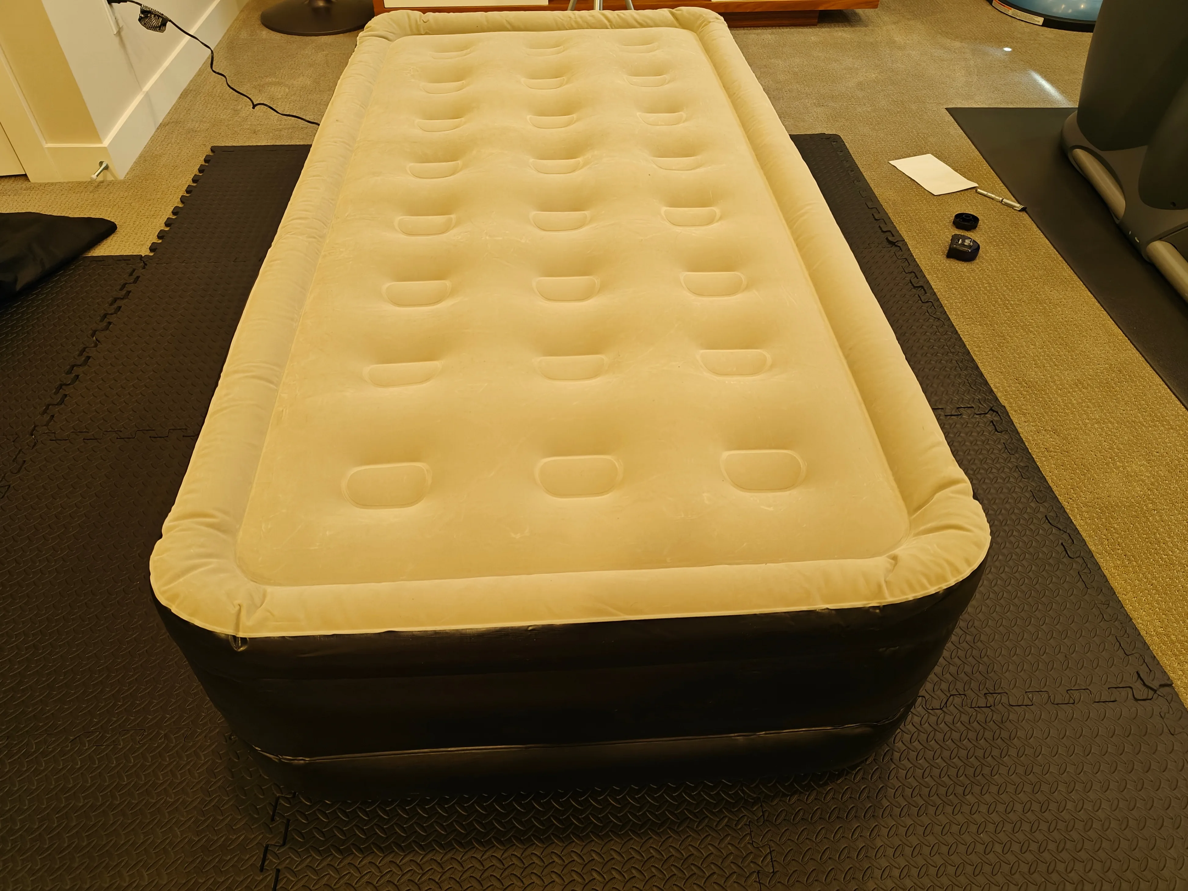 Indoor Twin Double-High Inflatable Air Mattress w/ Built-In Pump image indicator(5)