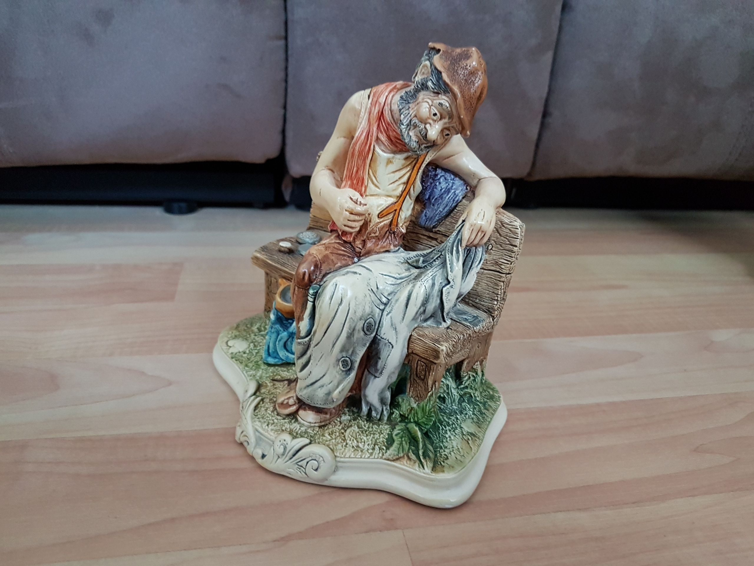 Vintage Naturecraft England Stoneware Figurine "Old Timer"