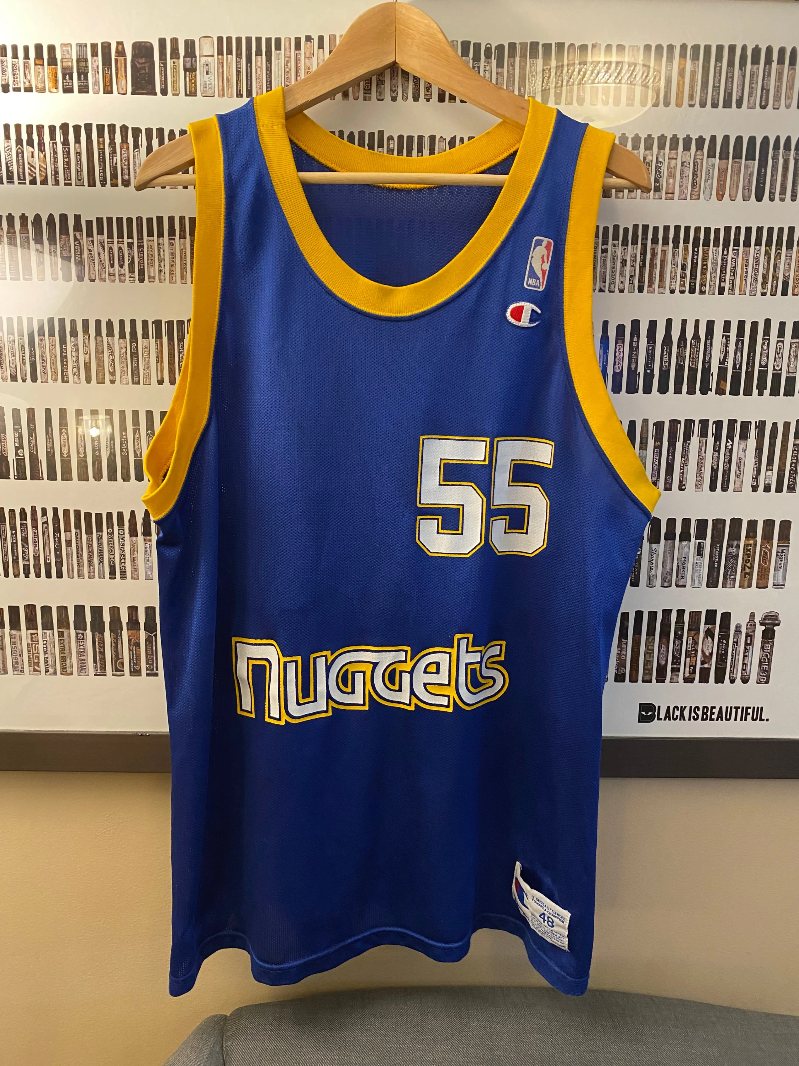 Champion - Denver Nuggets Dikembe Mutombo vintage jersey (1991) thumbnail
