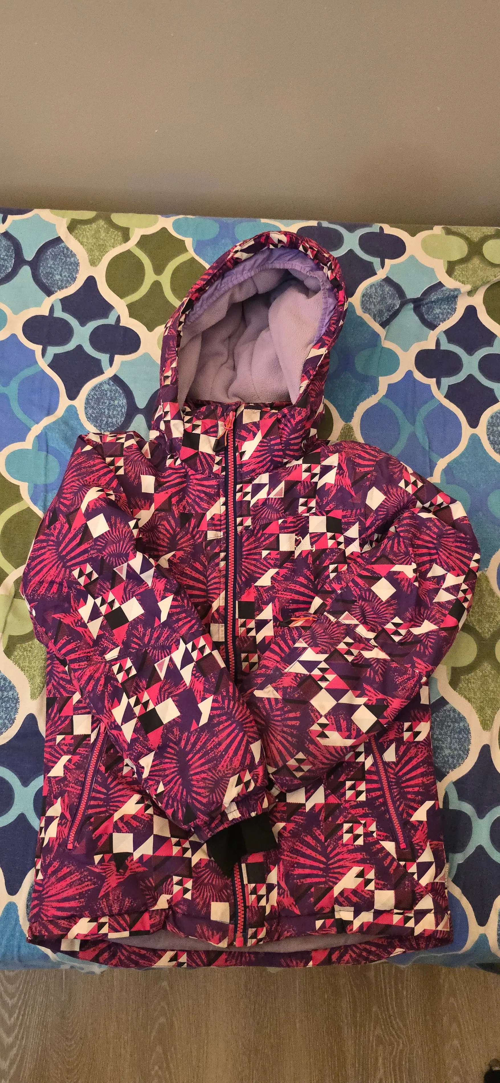 SMONTY Girls Ski Jacket – Size 8–9 Yrs (Hot Pink) thumbnail