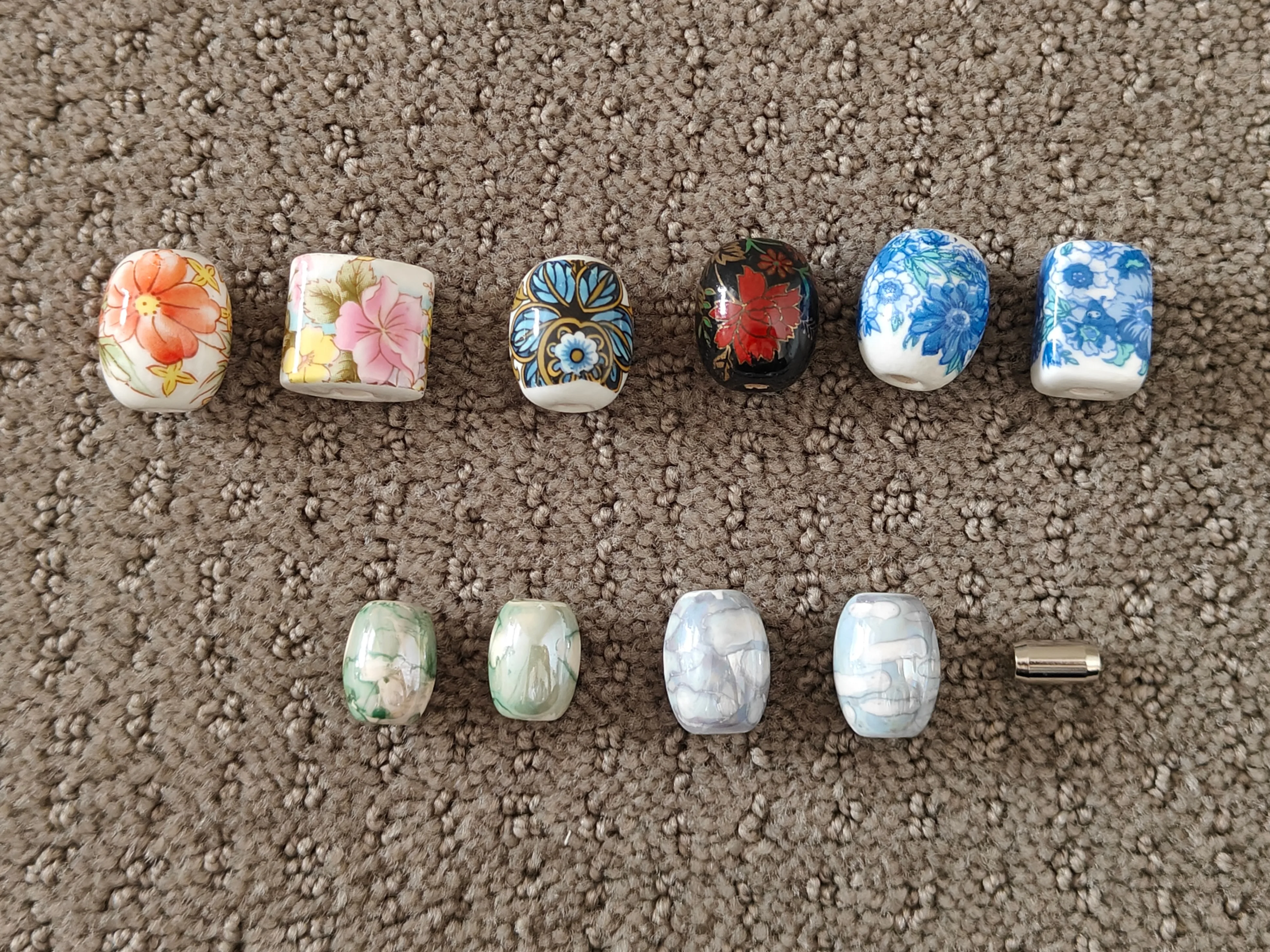 Various Artisan Glass Beads - Set of 10 - Jewelry Making thumbnail