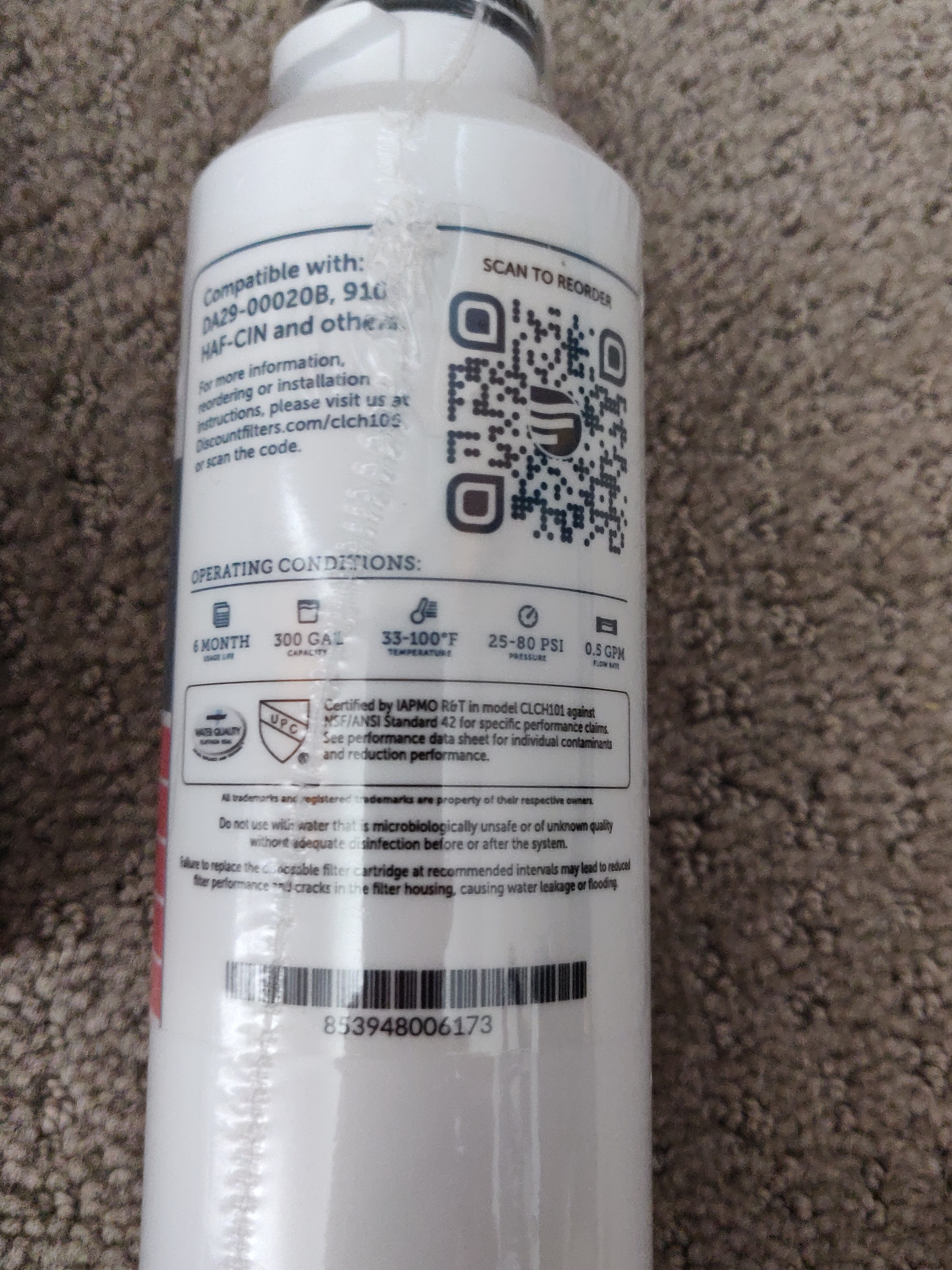 Clear Choice CLCH105 DA29-00020B Refrigerator Water Filter - photo 4