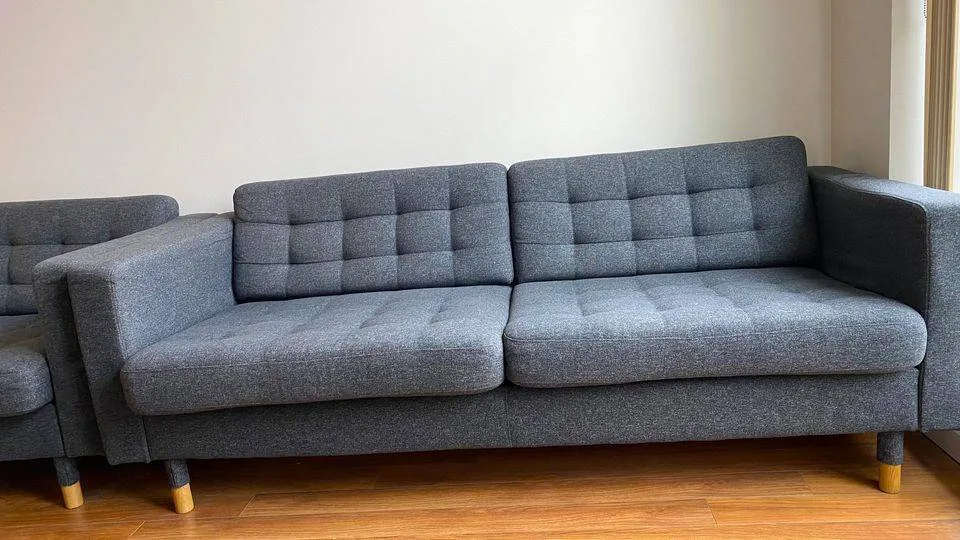 Modern Charcoal Gray Sofa - Like New image indicator(8)