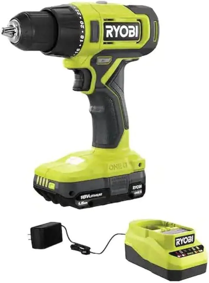 RYOBI ONE+ 18V Cordless Drill/Driver Kit with Battery thumbnail