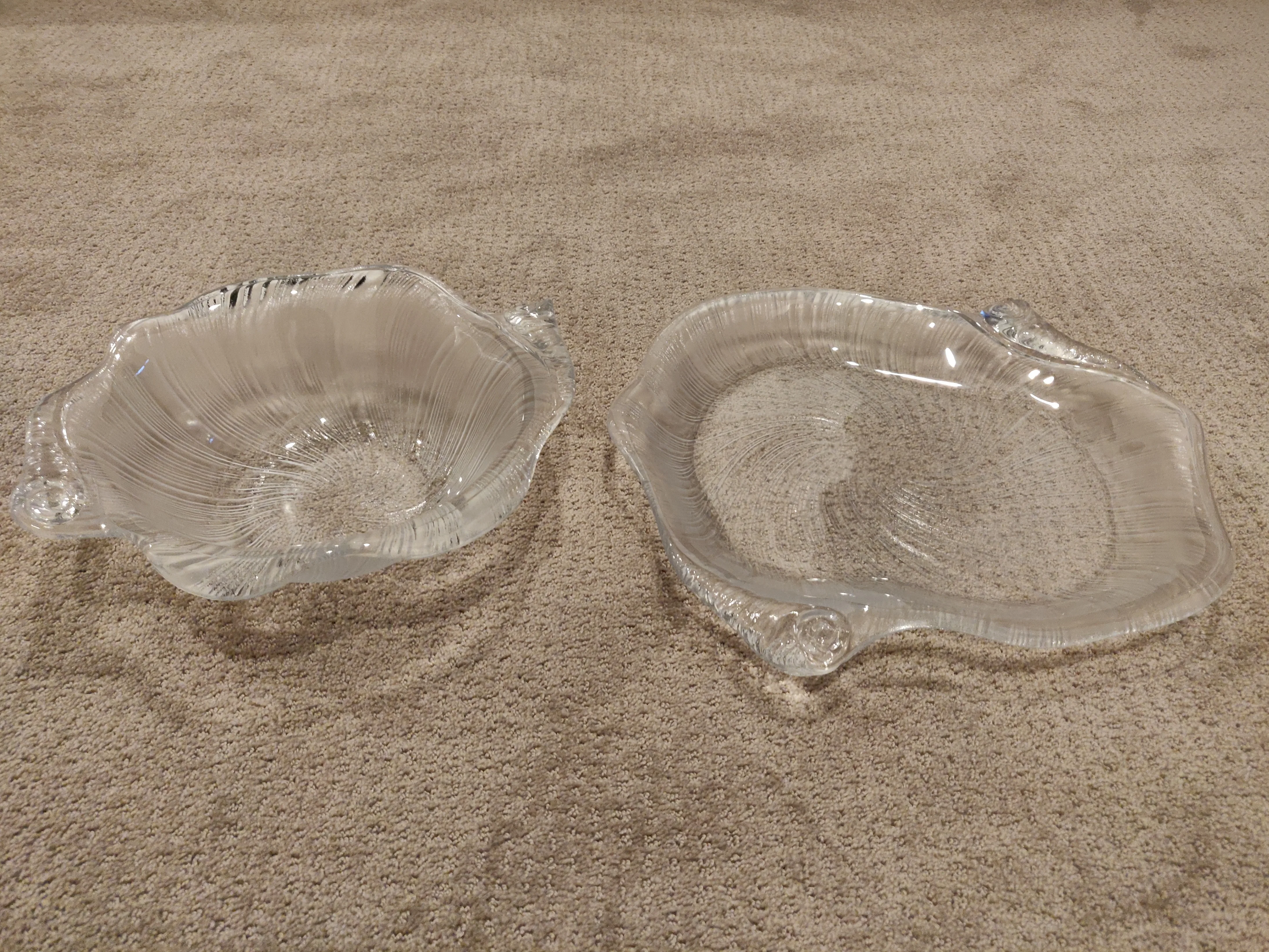 Seashell Studio Nova Crystal Kitchen Serving Bowl and Plate thumbnail