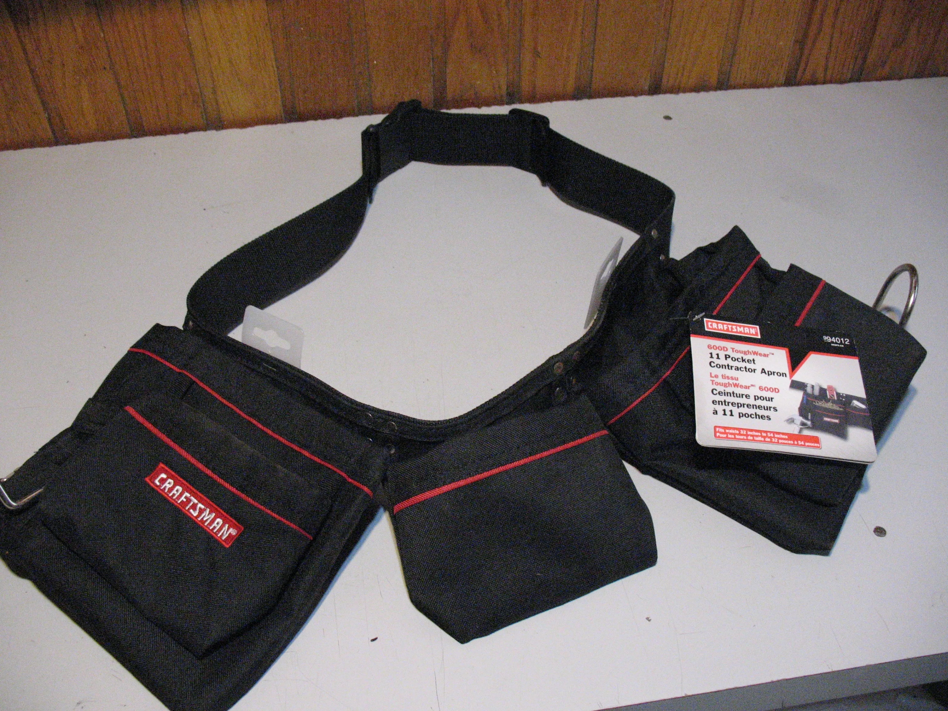Craftsman 11 Pocket Contractor Apron/Tool Belt, BRAND NEW thumbnail