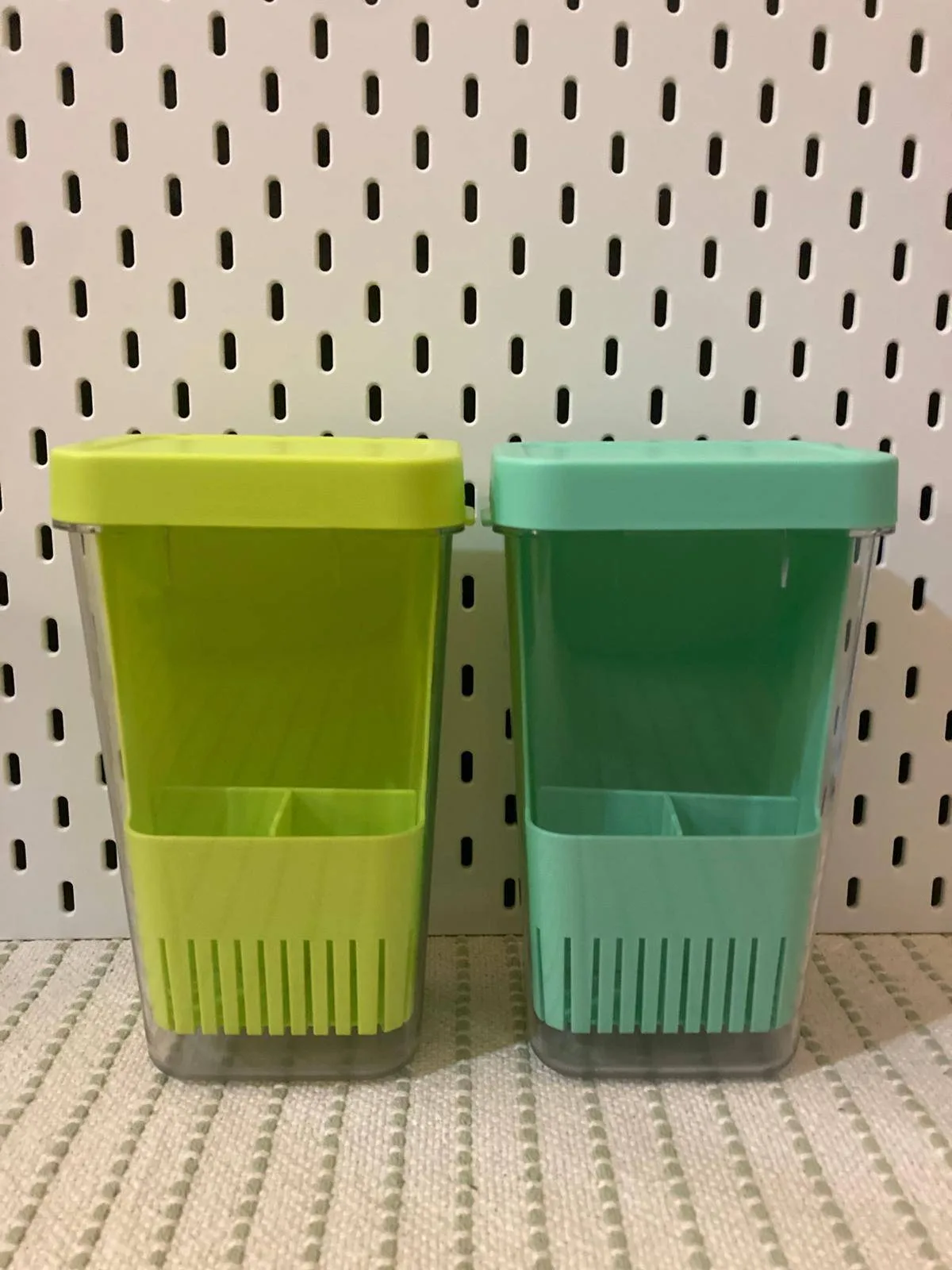 LUVCOSY Herb Keeper Set – 2 BPA-Free Containers, Green/Blue thumbnail
