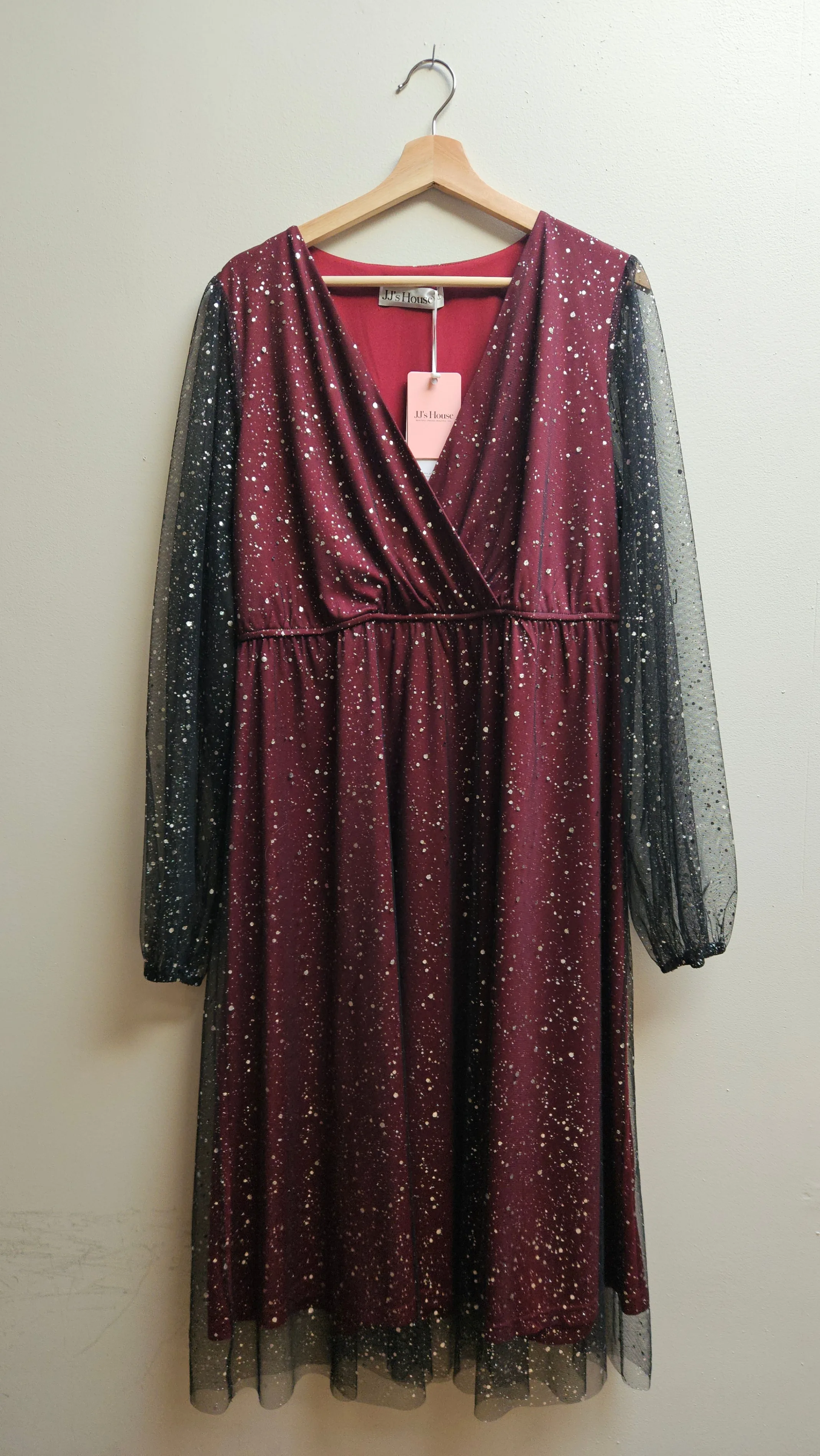 JJ's House Burgundy Dress thumbnail