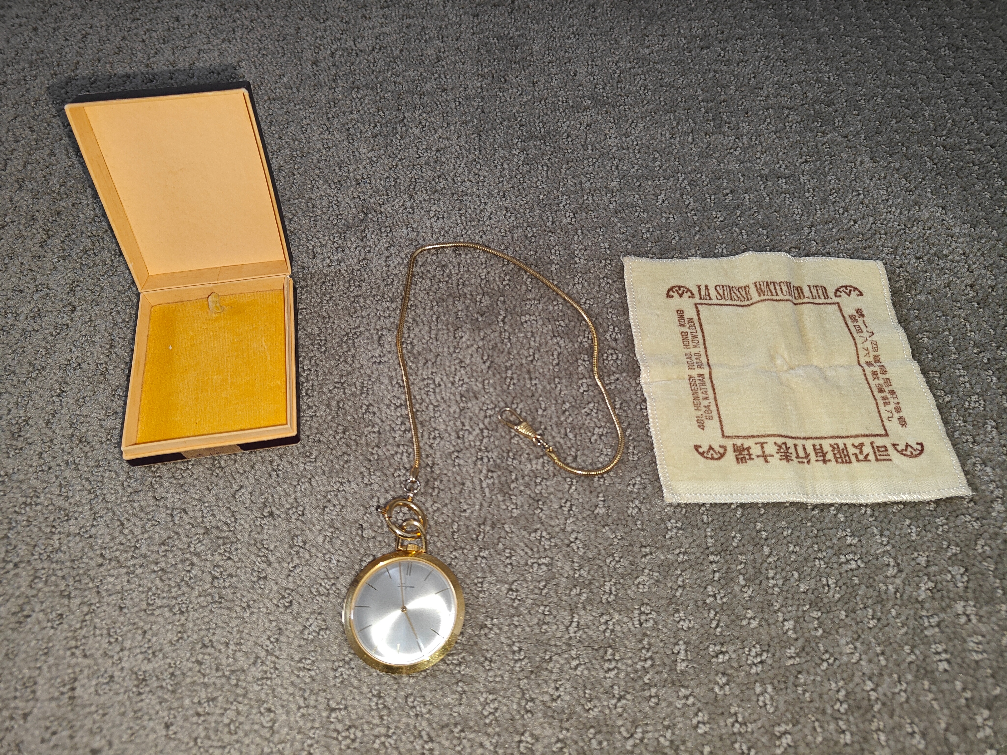Vintage LUGRAN Swiss WIND UP Pocket / Pendant Men WATCH