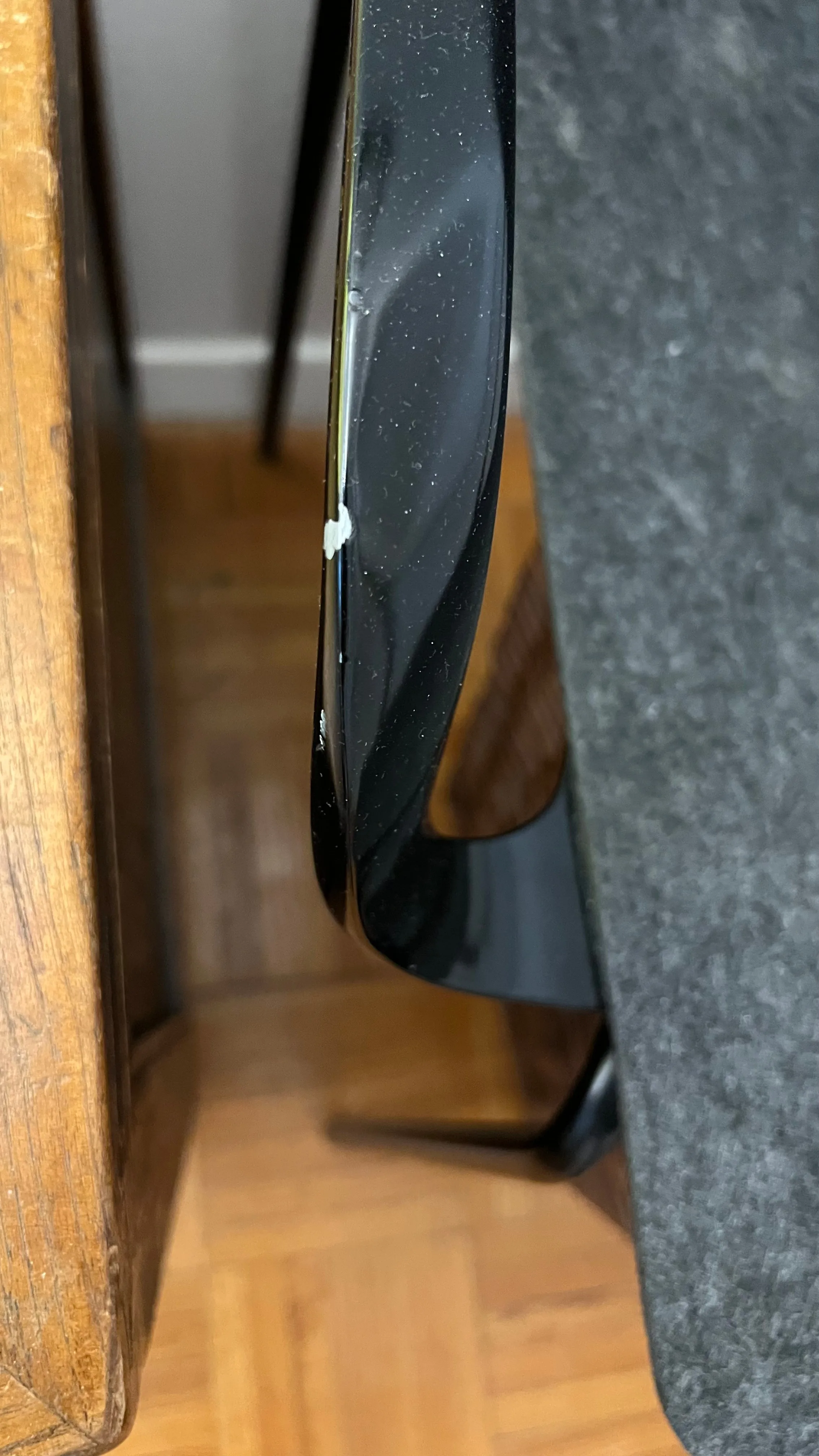 Keilhauer Epix Chair black frame charcoal felt image indicator(8)