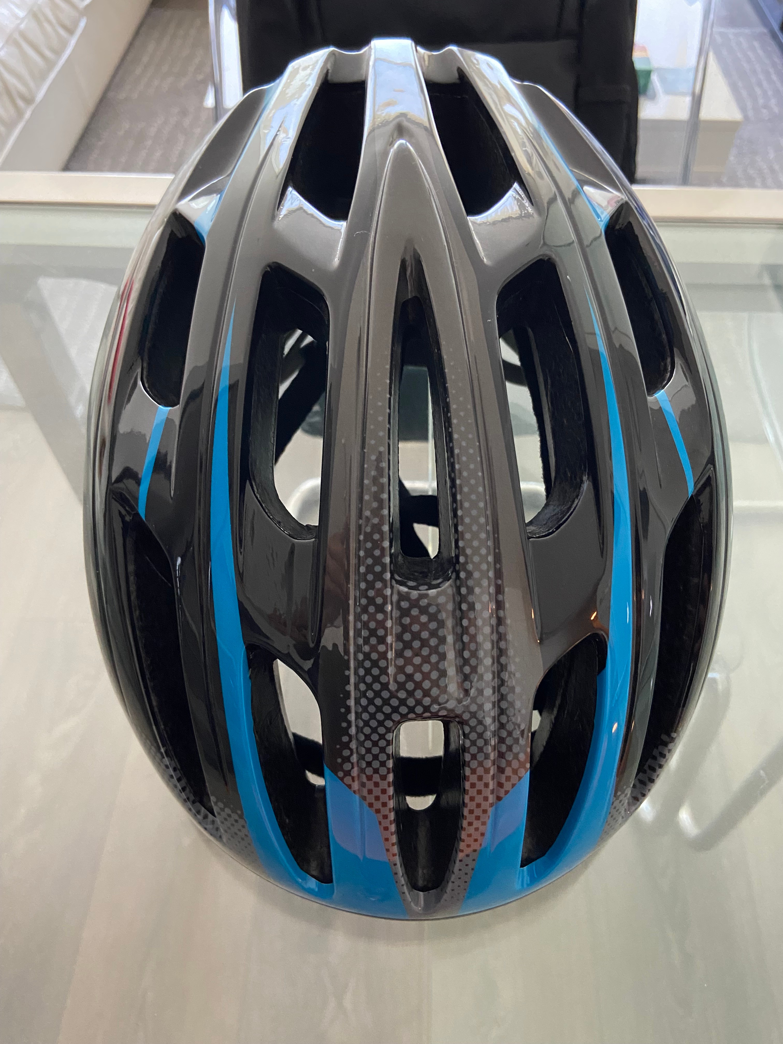 Adult Bike Helmet with Cooling Vents, Blue & Black - photo 3