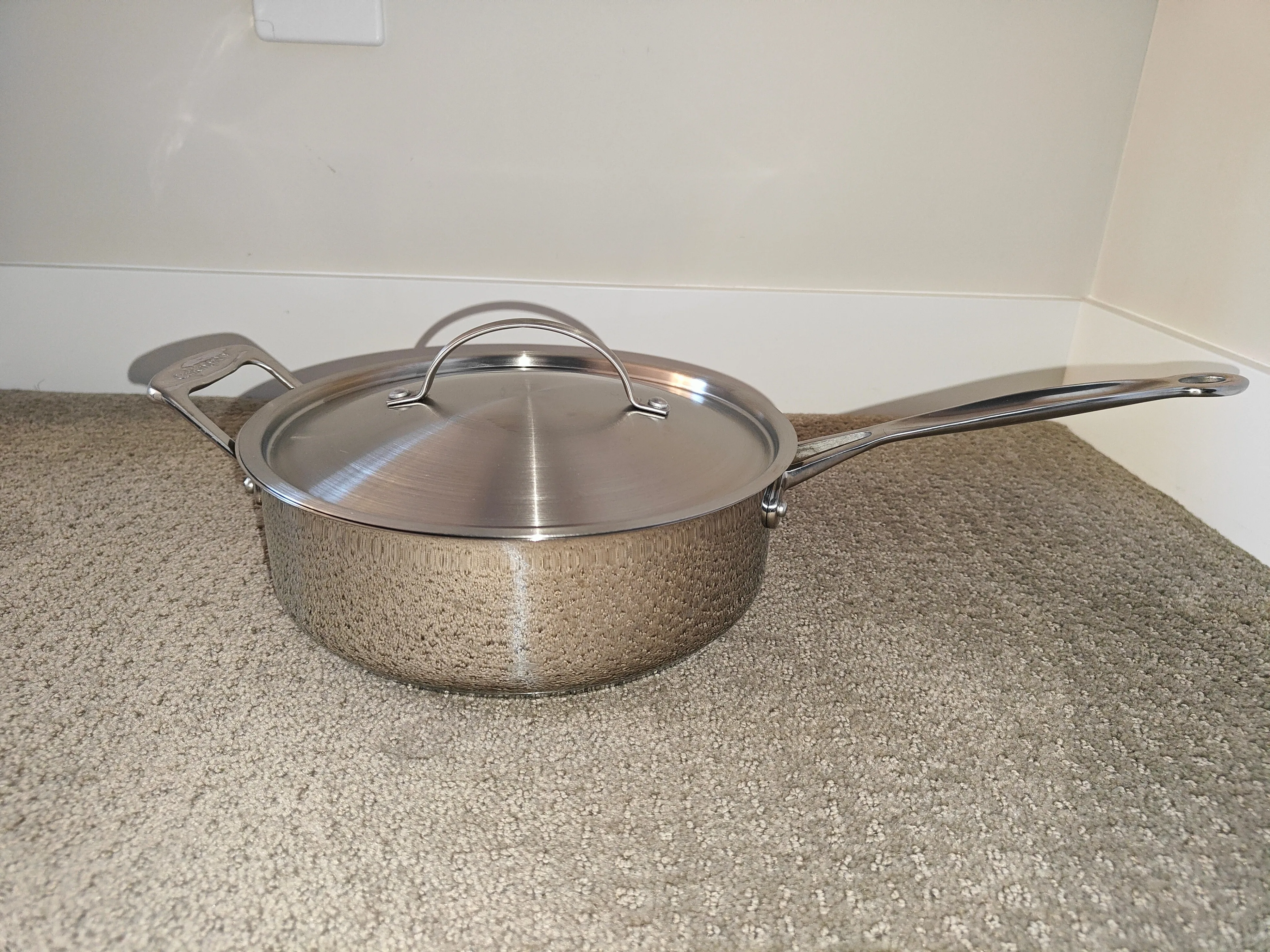 Cuisinart Stainless Steel Cookware 3.5 Quart Saute Pan w/ Cover image indicator(3)