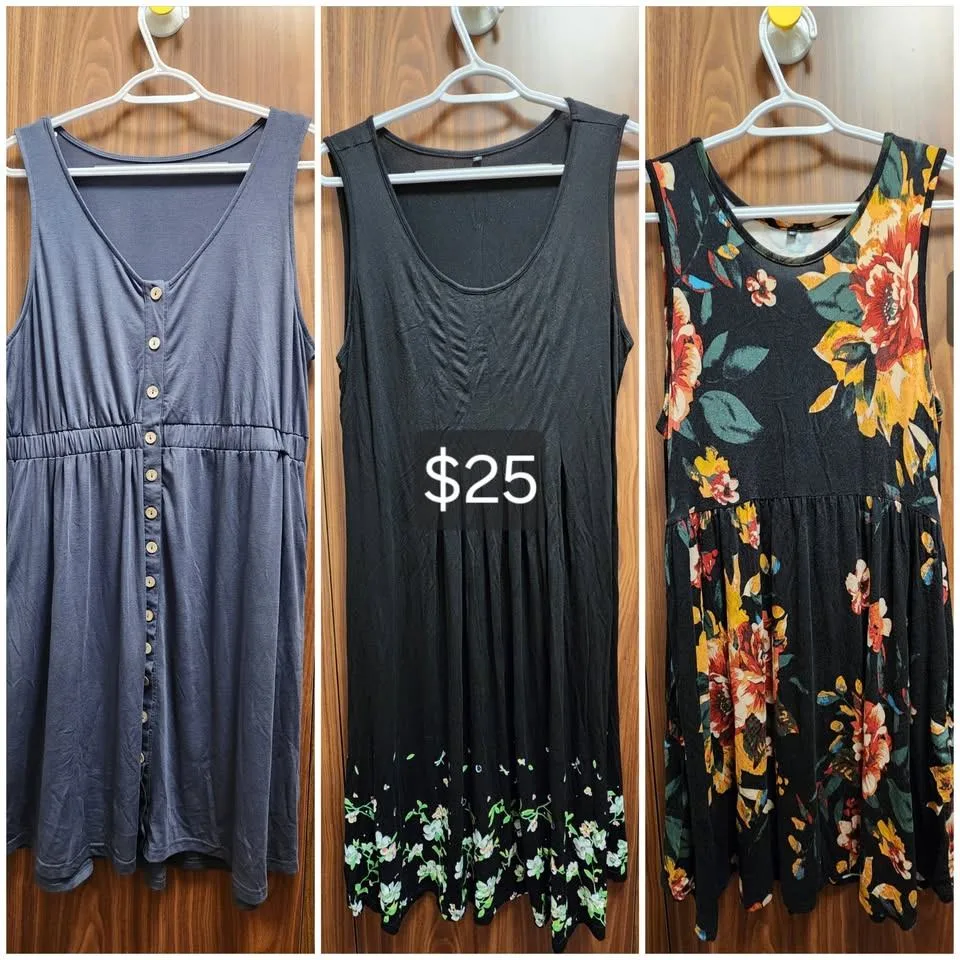 Bundle 3 lightweight summer dresses thumbnail