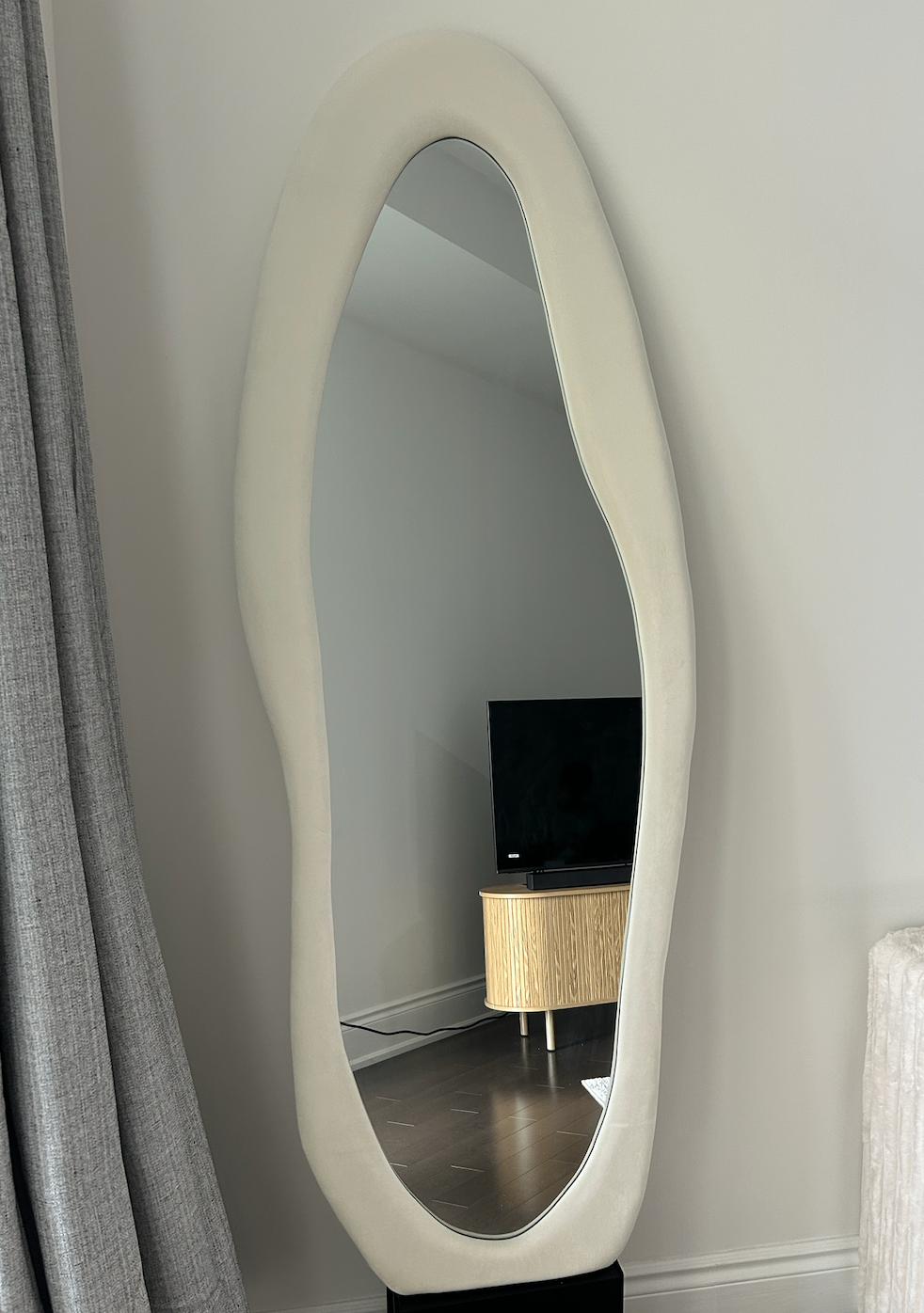 Curvy shape mirror beige - moving sale