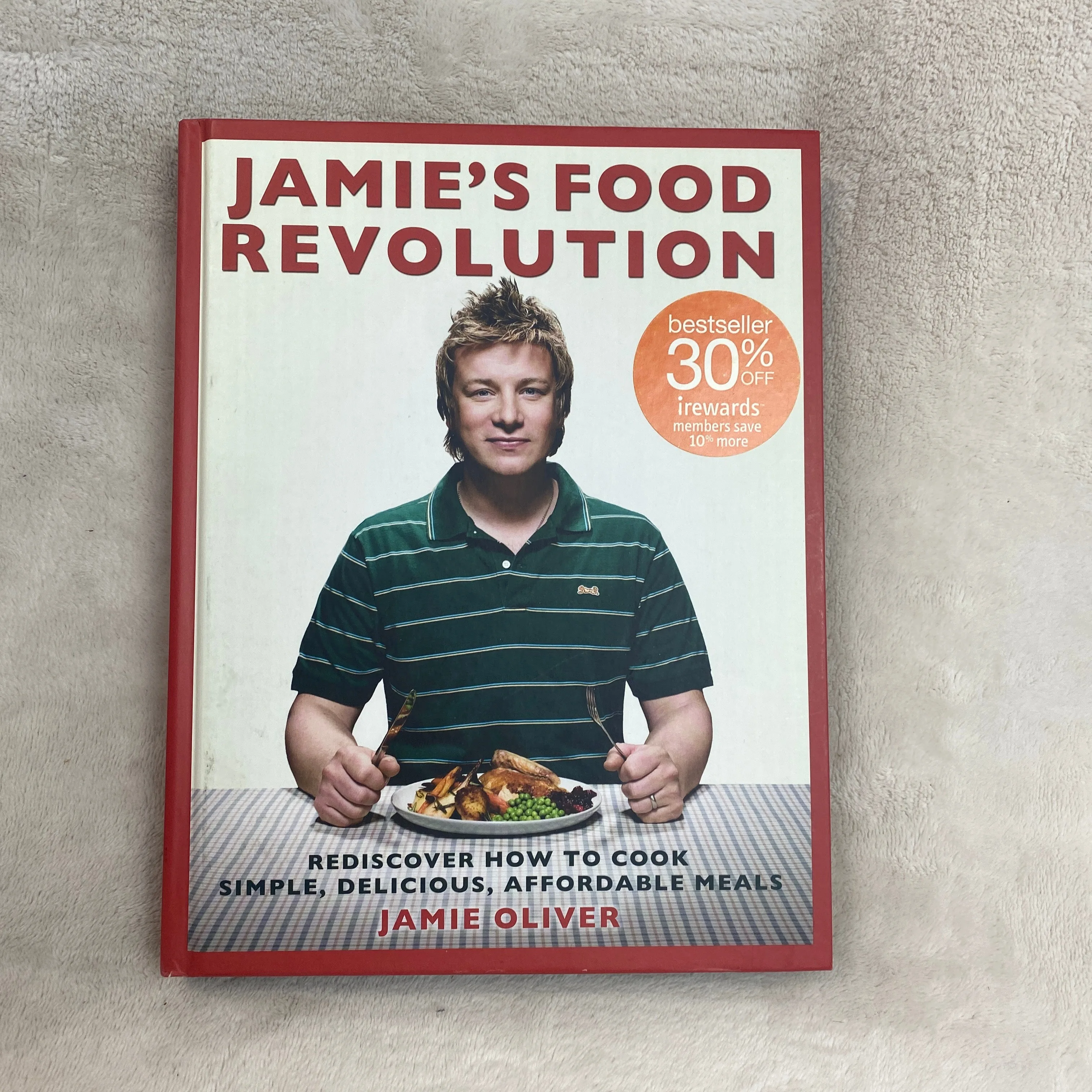 2008 JAMIE'S FOOD REVOLUTION JAMIE OLIVER RECIPE BOOK thumbnail