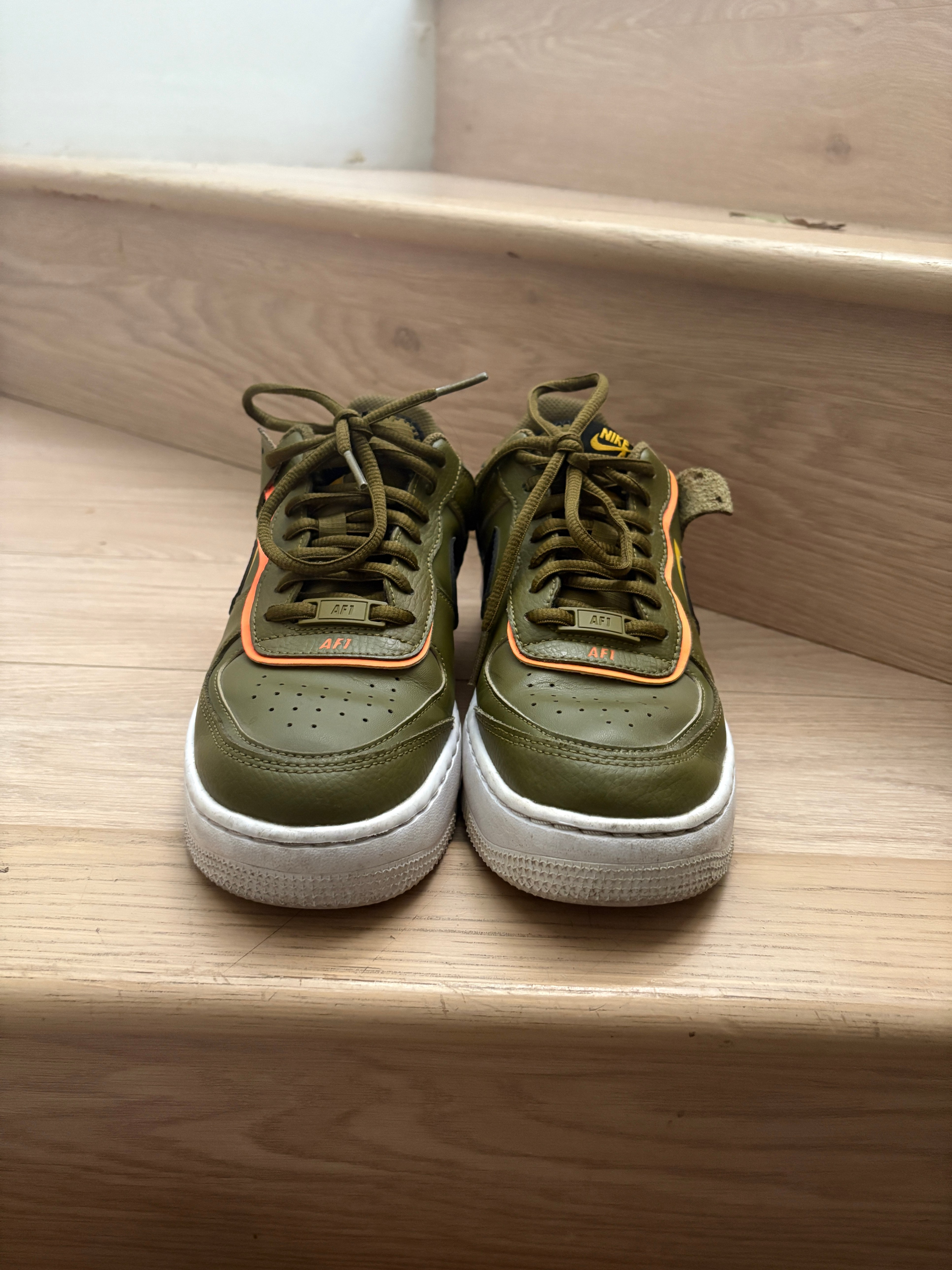 Women's Air Force 1 shadow Olive flak - size 7.5 - photo 2