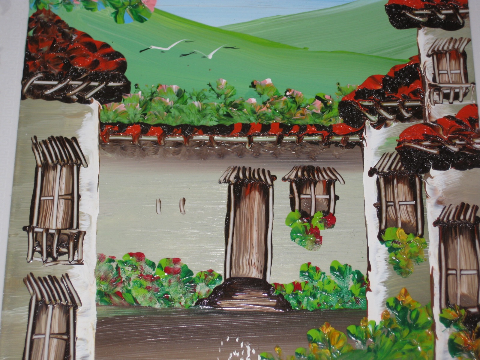Unique Hand-Painted Mazatlan Mexico Ceramic Tile Art Artisan - photo 4