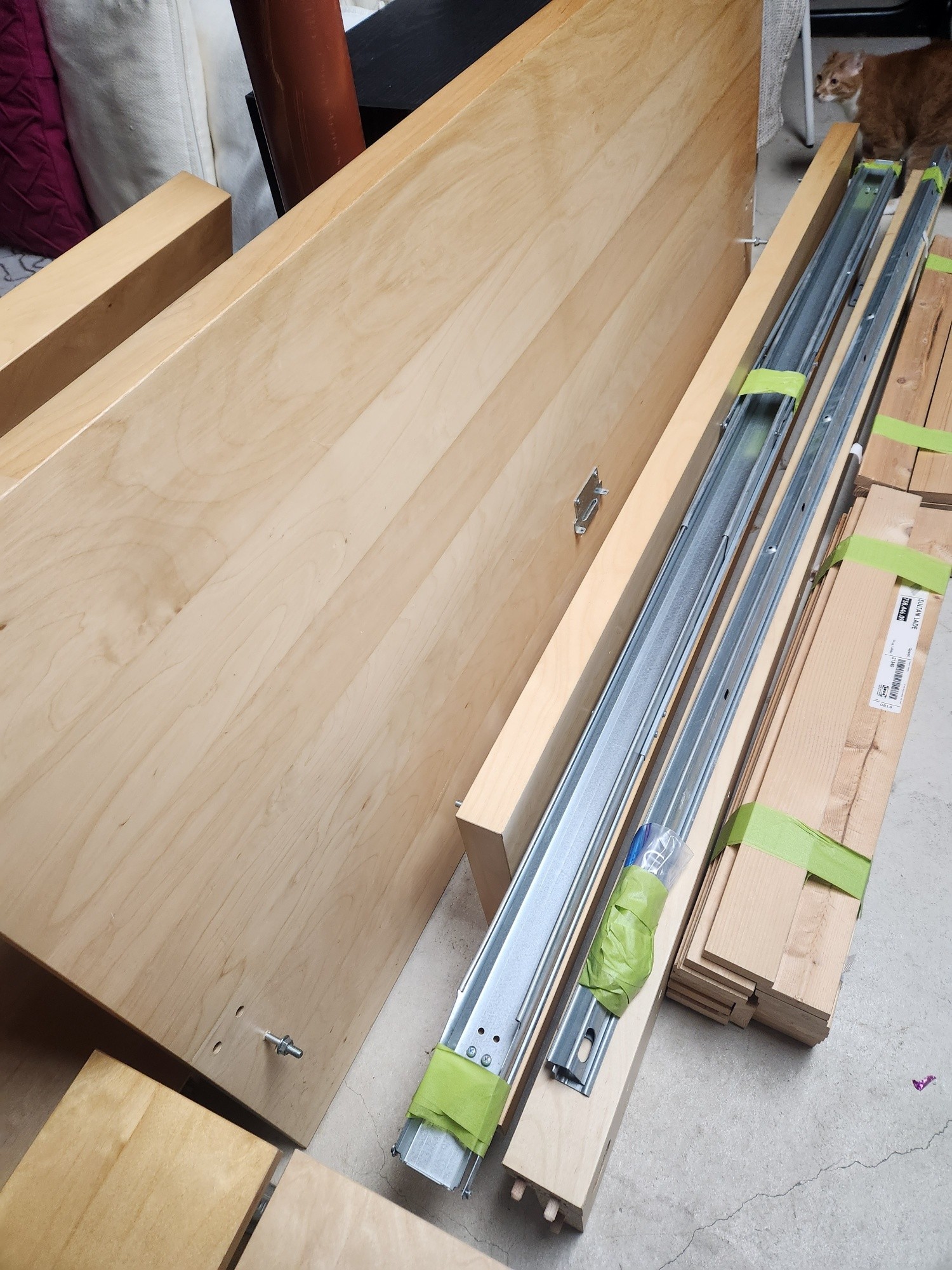 Ikea Malm Queen Headboard & Bedframe with Nightstands - photo 4