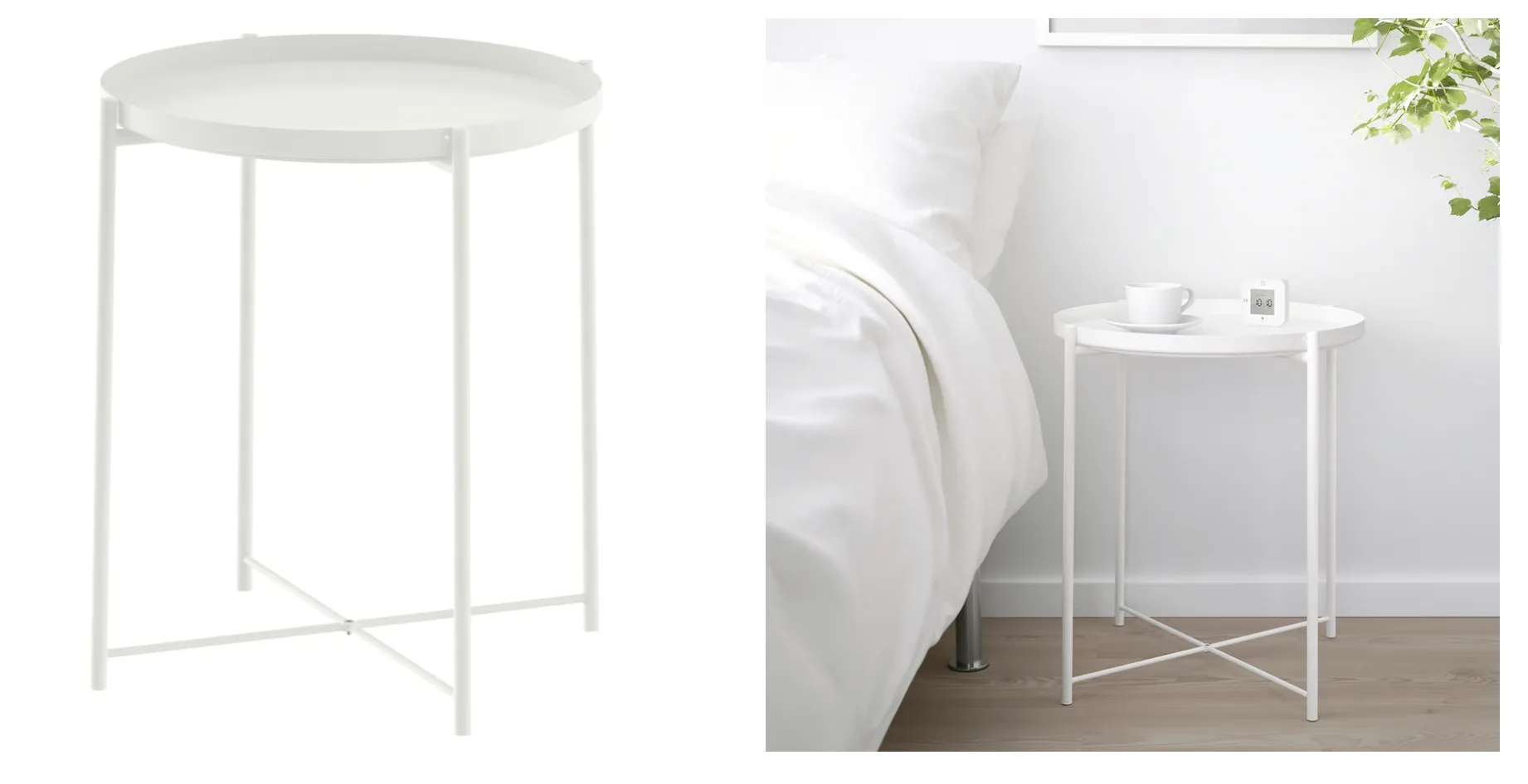 GLADOM white tray table 🧡 thumbnail