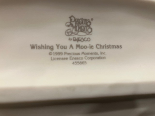 Precious Moments Wishing You a Moo-ie Christmas - photo 2