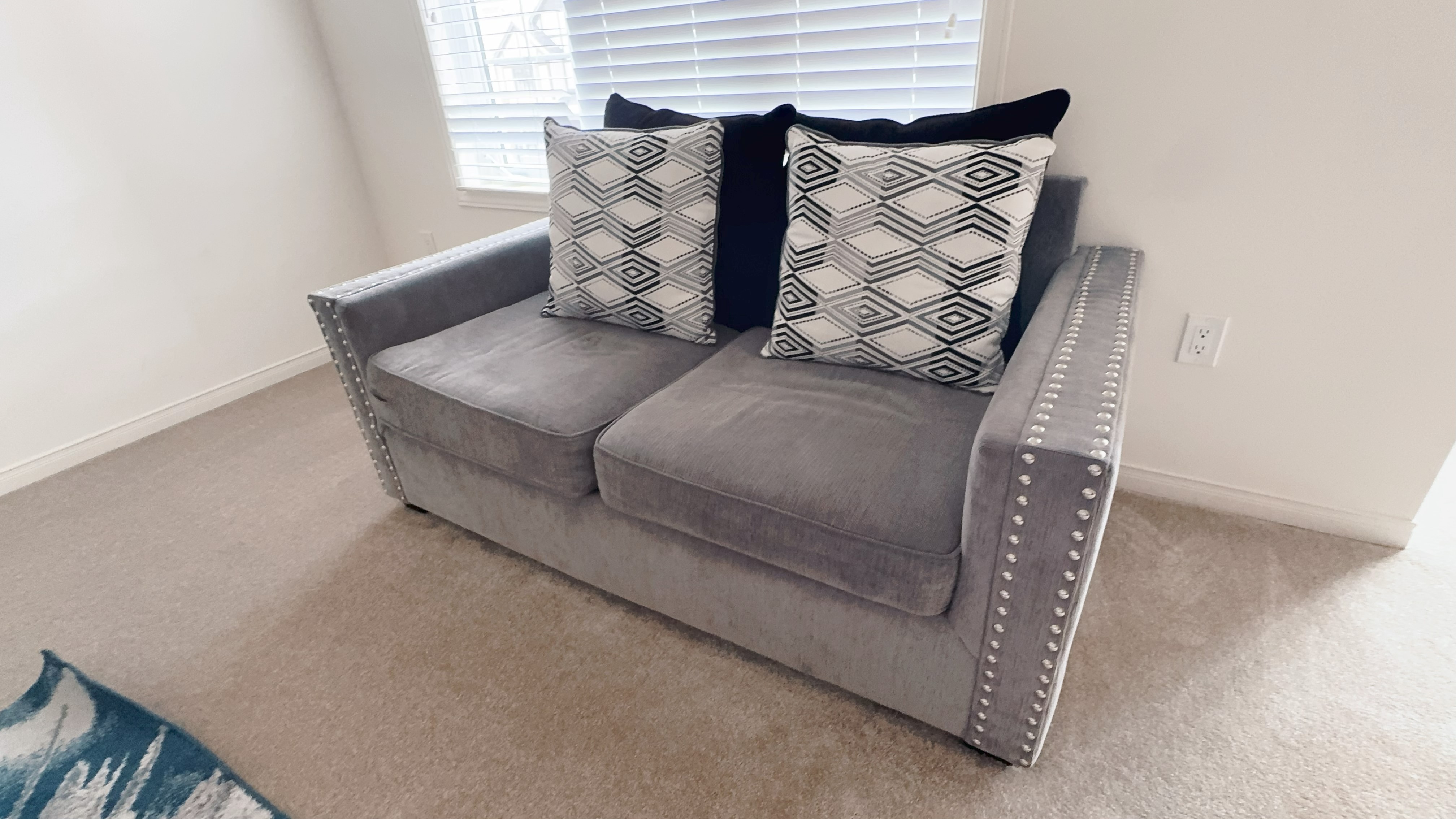 Grey Sofa Set with 7+ Cushions - photo 3