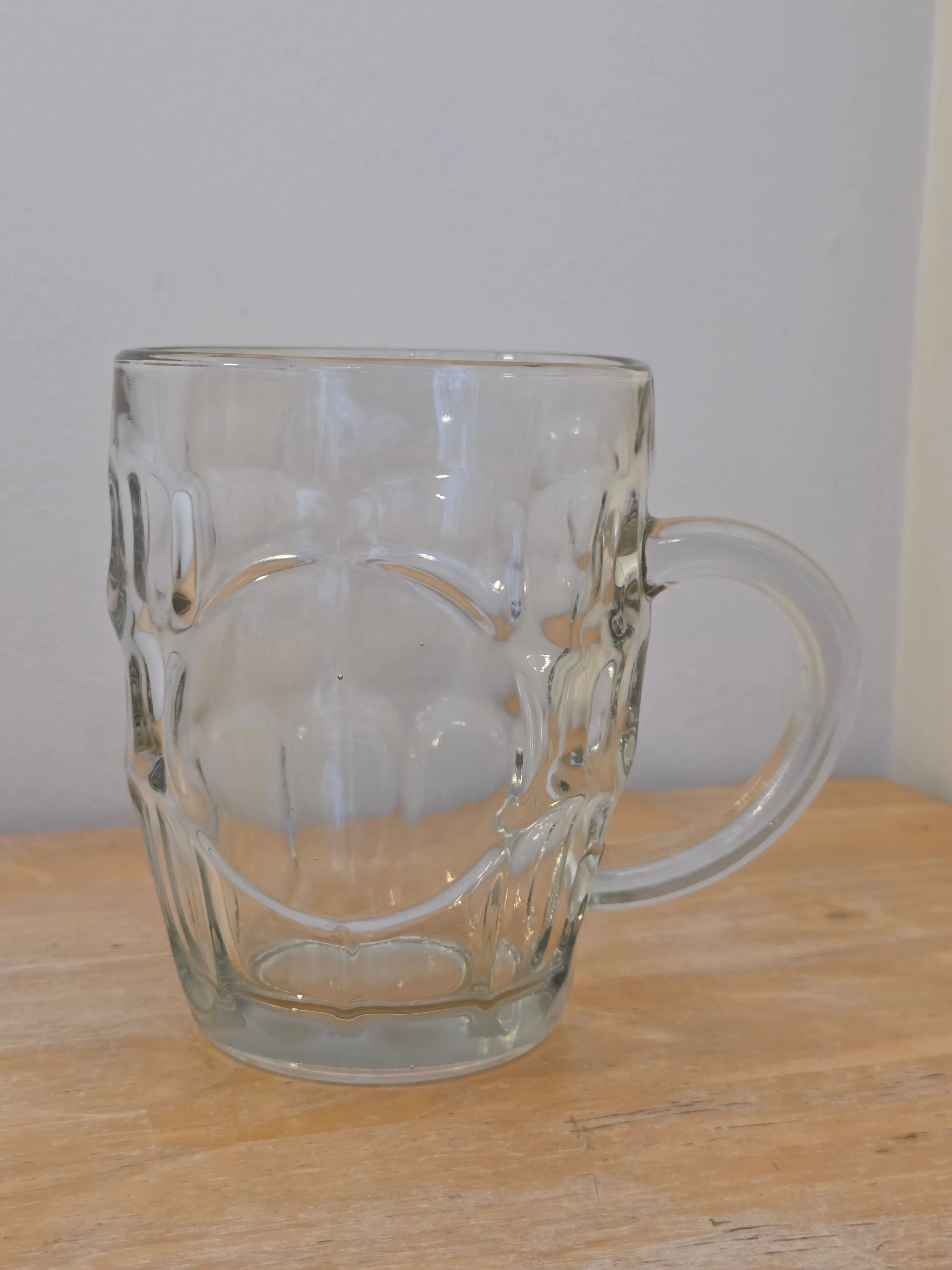 Vintage-Style Glass Beer Mug, Thick Handle, 500 ml thumbnail