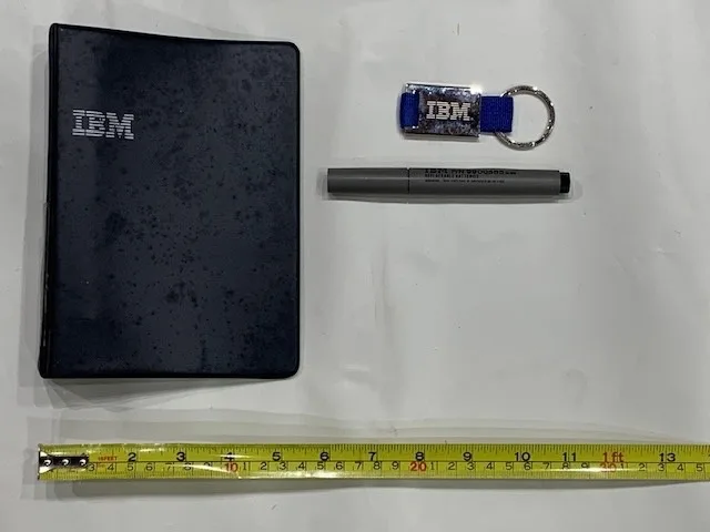 IBM Memorabilia - Binder, Keychain and Flashlight thumbnail
