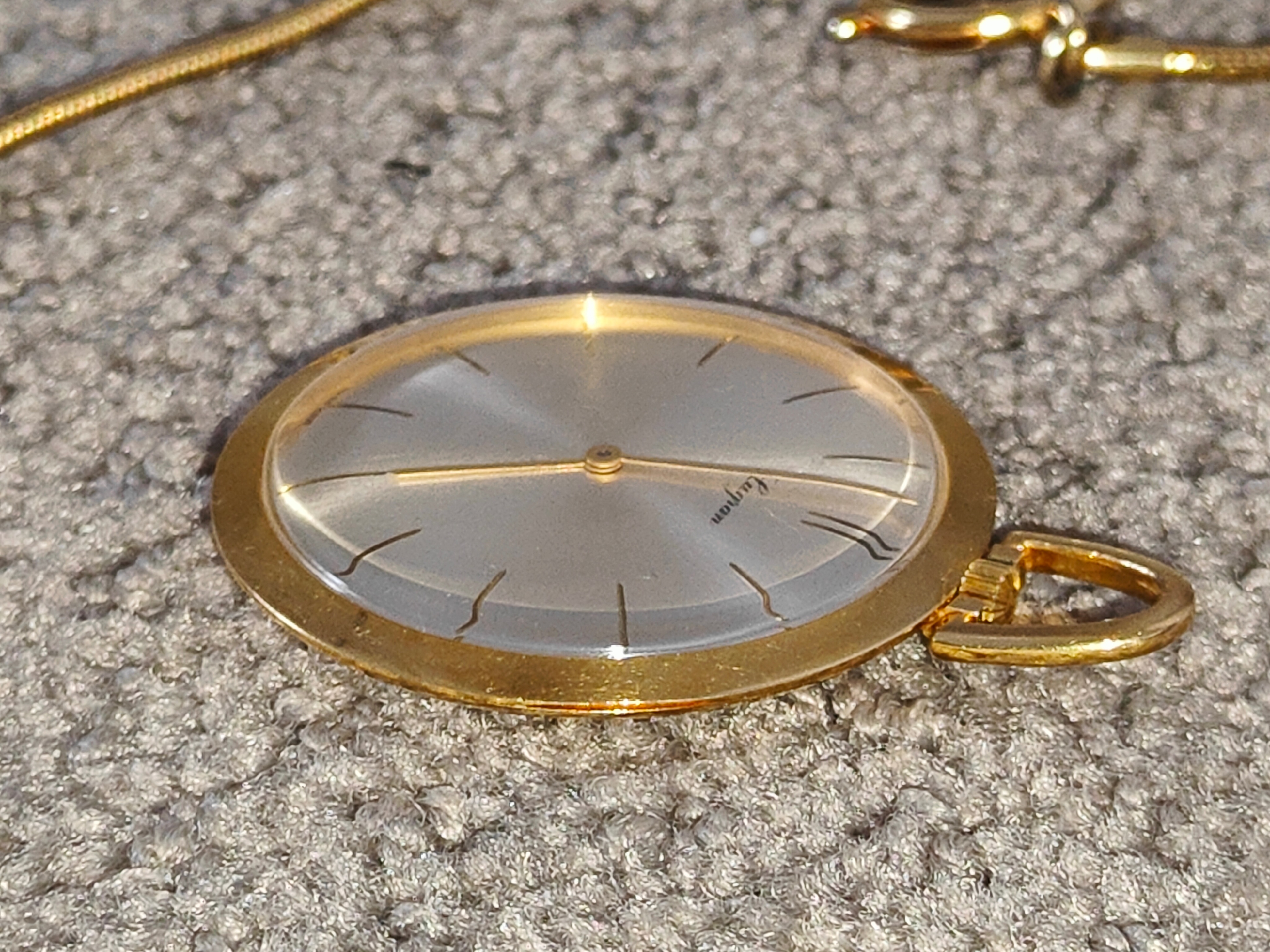 Vintage LUGRAN Swiss WIND UP Pocket / Pendant Men WATCH - photo 5