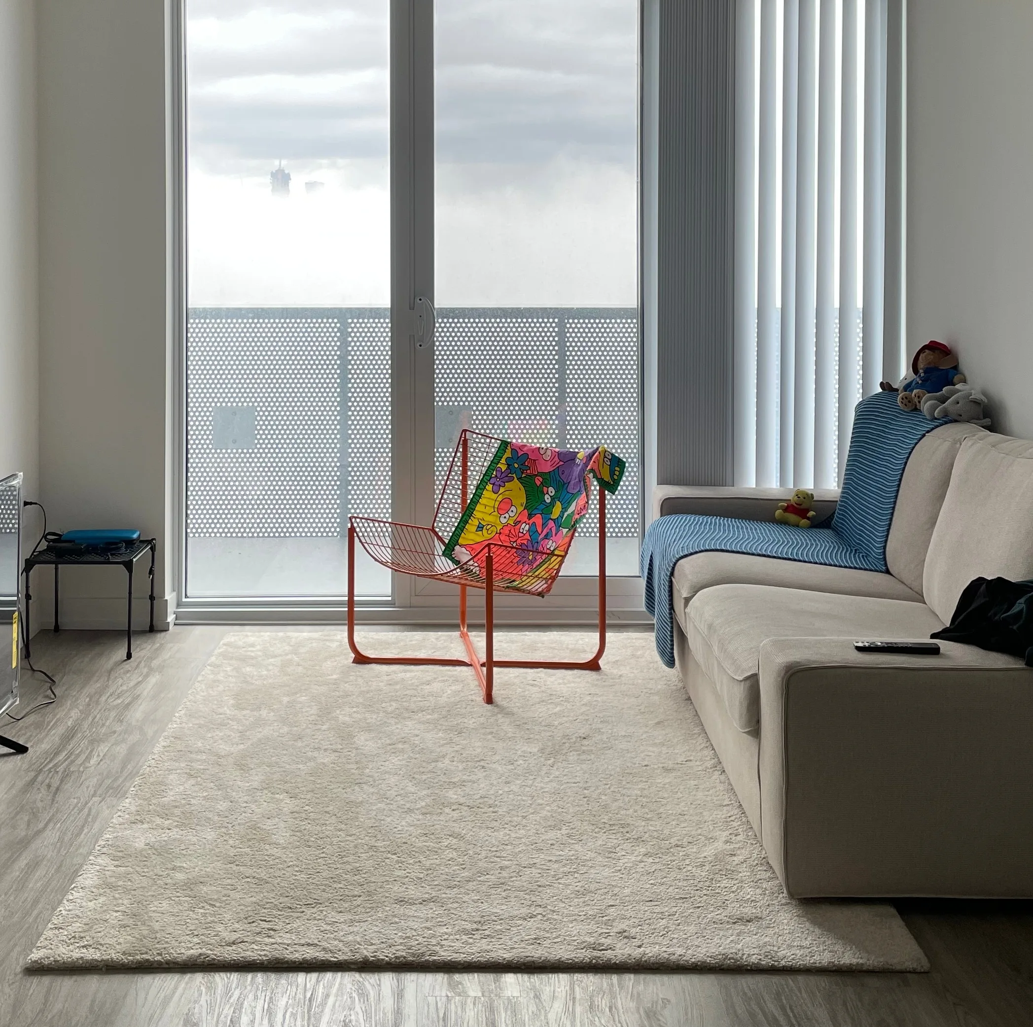 IKEA Rug, low pile, off-white thumbnail